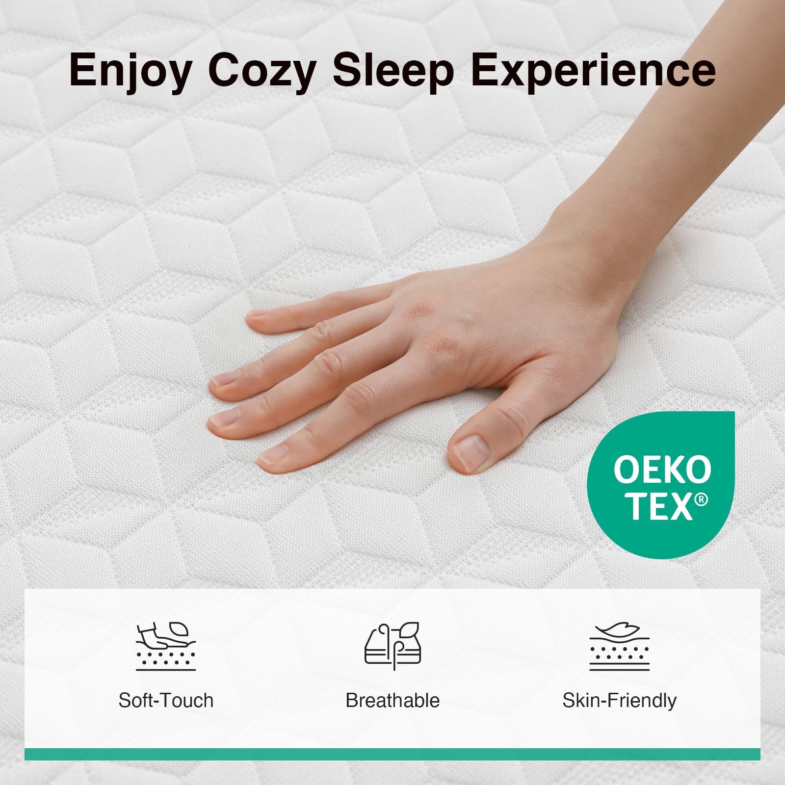 Novilla Twin Size Mattress, 10 Inch Twin Memory Foam Mattress with Breathable…