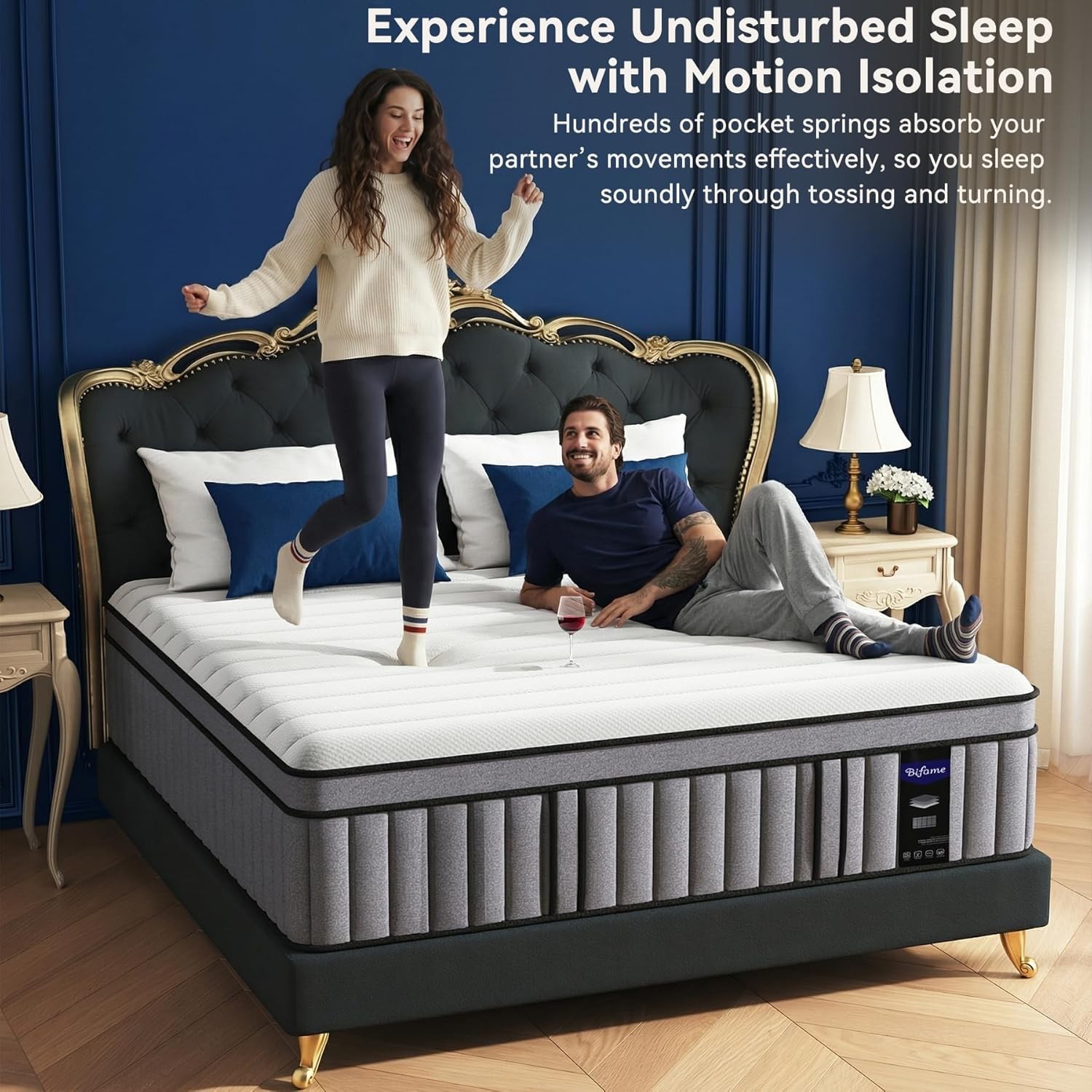 Medium Firm Full/Queen /King California King Size Mattress, Hotel Luxury Hybrid
