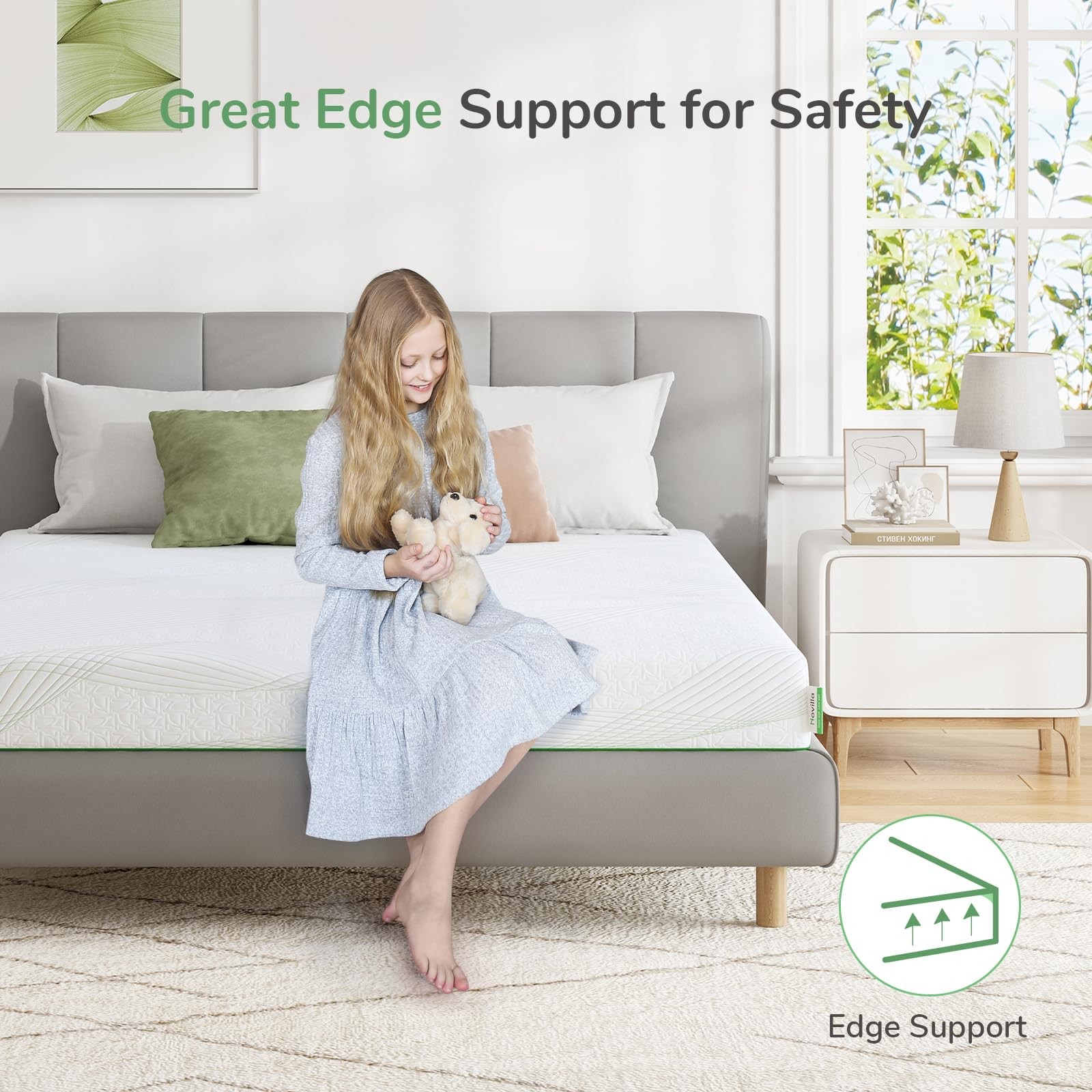 Twin Mattress, 8 Inch Gel Memory Foam Mattress Twin Size, Mattress in a Box f…