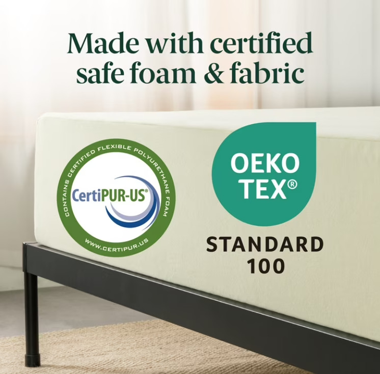 Zinus Gel Airflow 6″ Tight Top Memory Foam Mattress CertiPUR-US Certified, Full