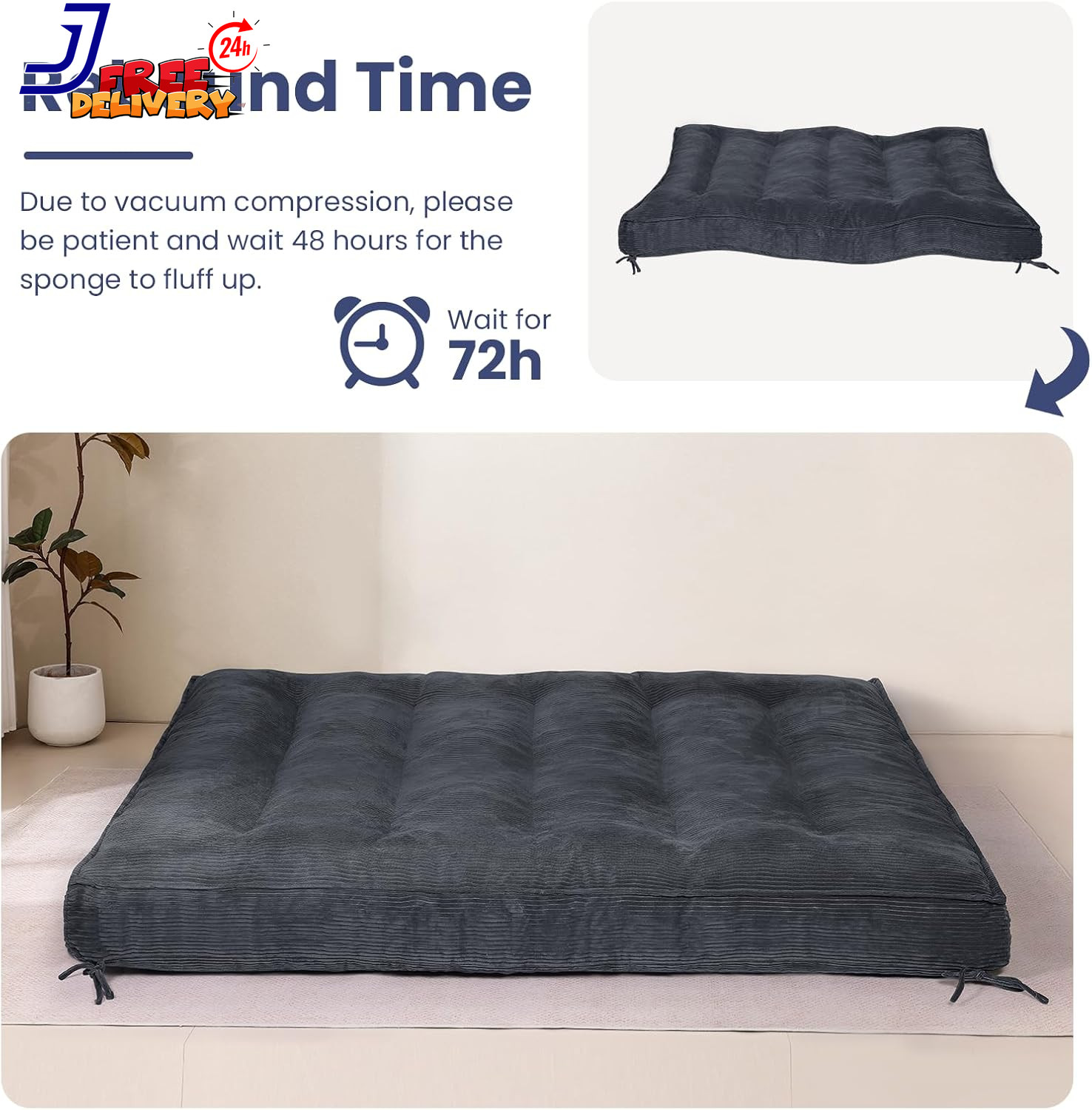 8″ Futon Mattress Full Size Thick Futons Sofa Couch Bed Sleeper Sofa Bed Floor