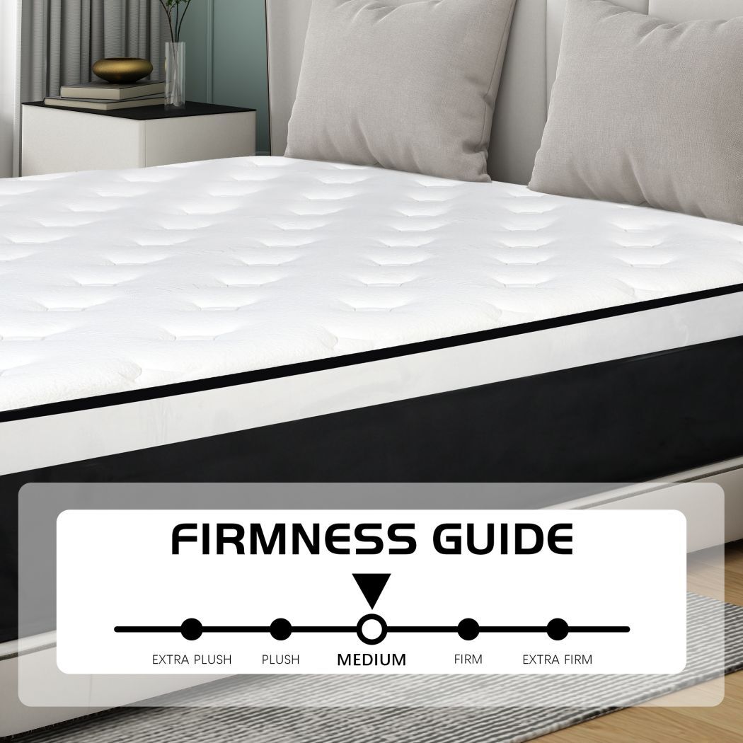 12 Inch Full Size Hybrid Mattress in A Box Spring Gel Memory Foam Medium Firm