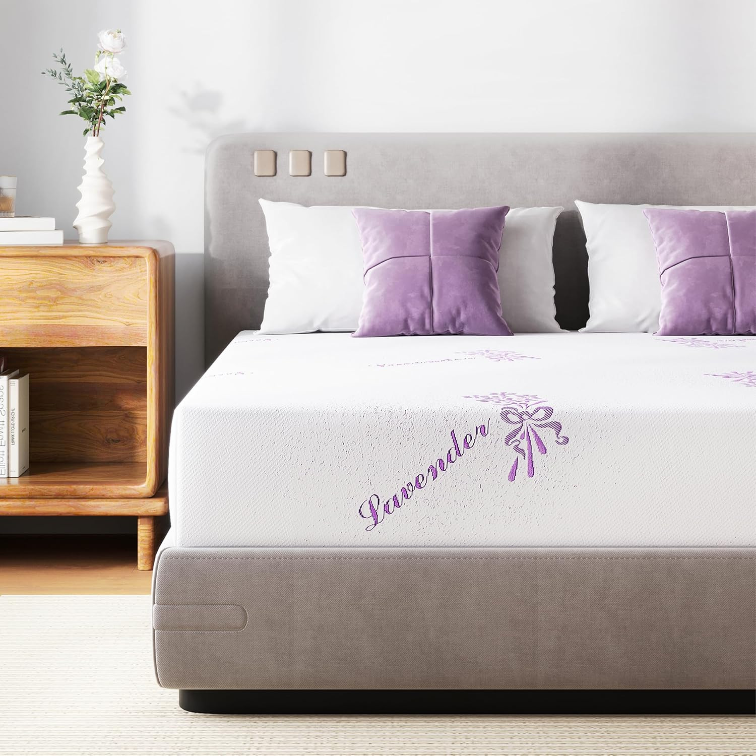8″ Twin Memory Foam Mattress with Green Tea Gel – Pressure Relief & Comfort