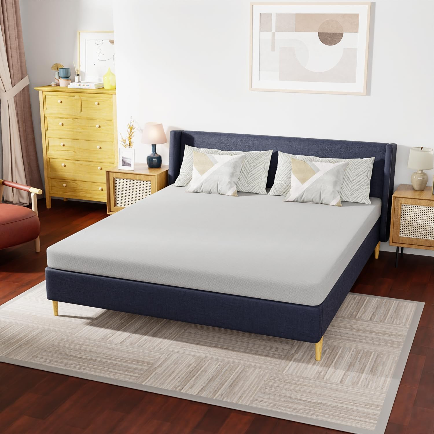 CALIFORNIA KING Cooling Gel Memory Foam Bed Mattress NO BACK PAIN Cal ON SALE 5″