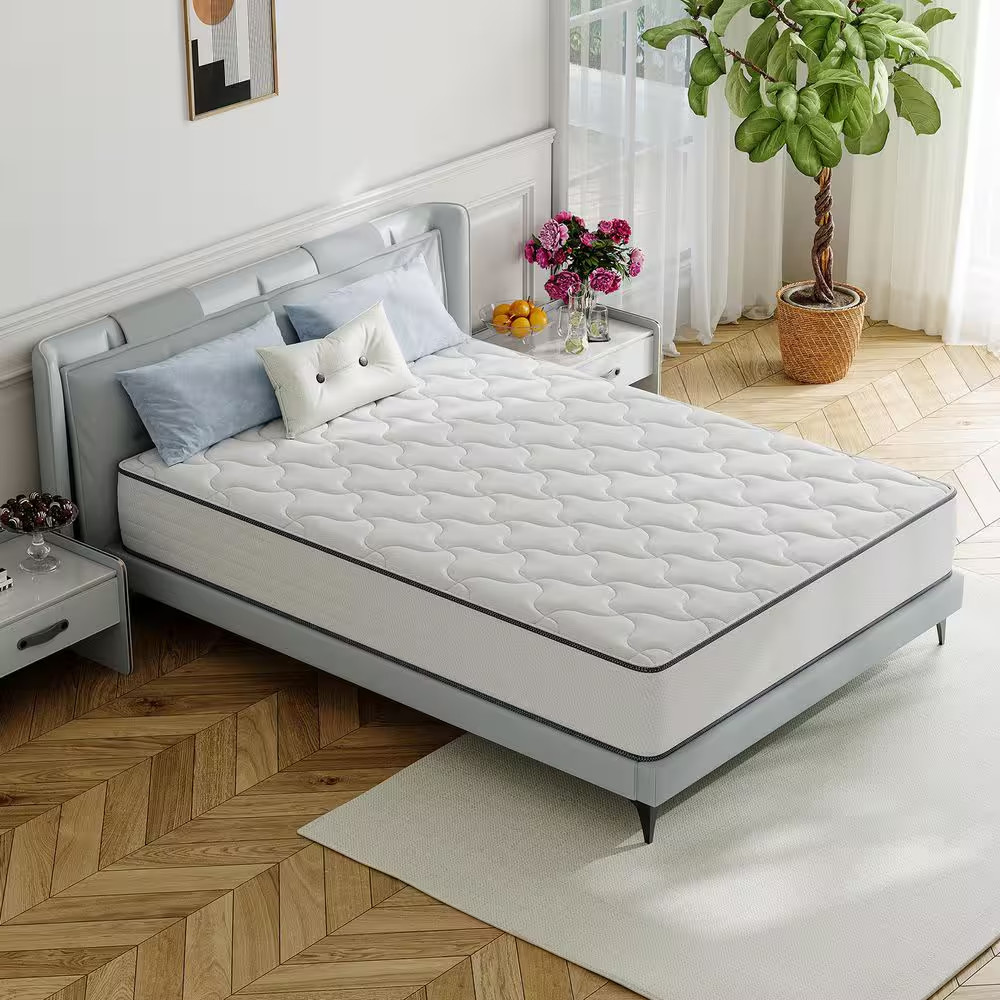 Queen Size Plush Hybrid Gel Memory Foam 10 In. Innerspring Euro Top Support and