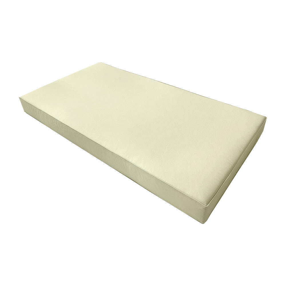 |COVER ONLY| Outdoor Piped Trim 6″ Twin Size Daybed Fitted Sheet Slipcover AD005