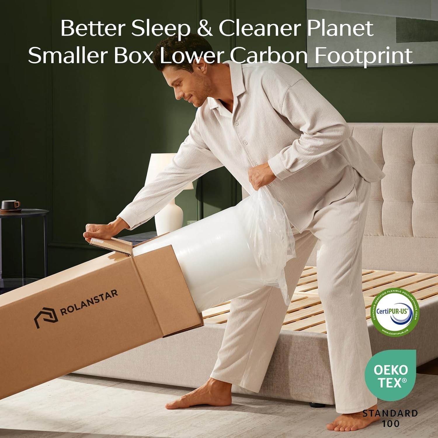 Twin Size Mattress, 10 Inch Gel Memory Foam Mattress in a Box, Fiberglass Free,