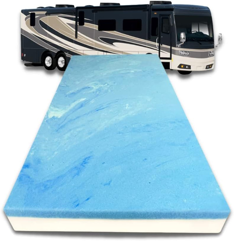 3-Inch Bunk (28″ X 75″) High Density Foam RV Mattress Replacement, Firm, Pressur