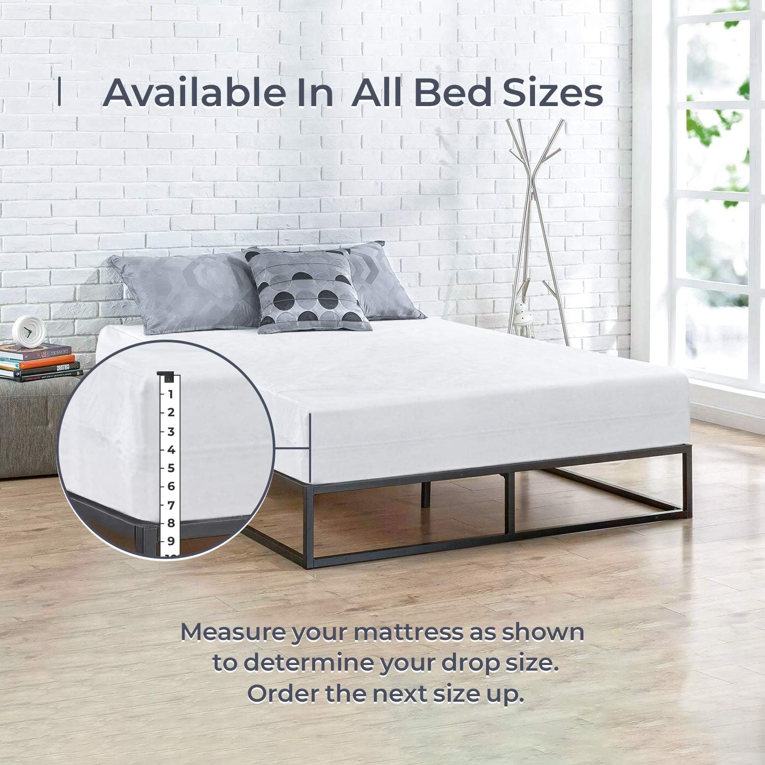 BLISSFORD Plastic Mattress Protector Zippered Queen (60×80) 16 Drop, White