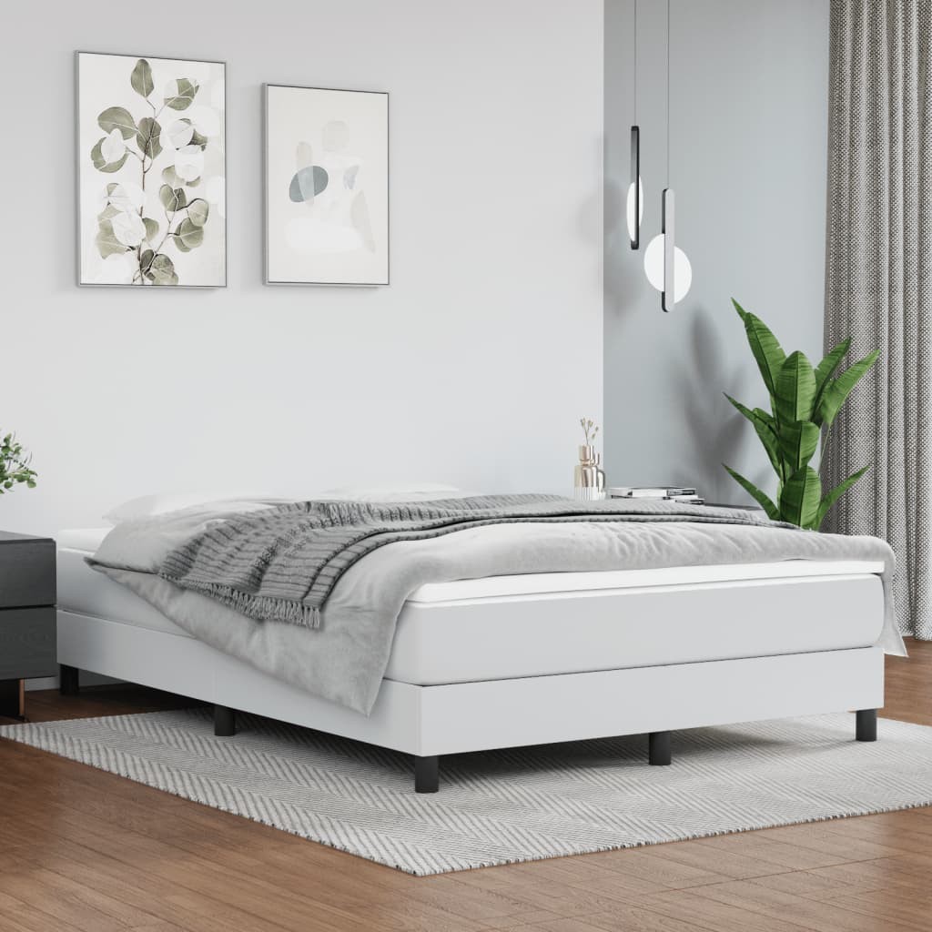 Bed Frame Upholstered Mattress Foundation Bedroom Furniture Faux Leather vidaXL