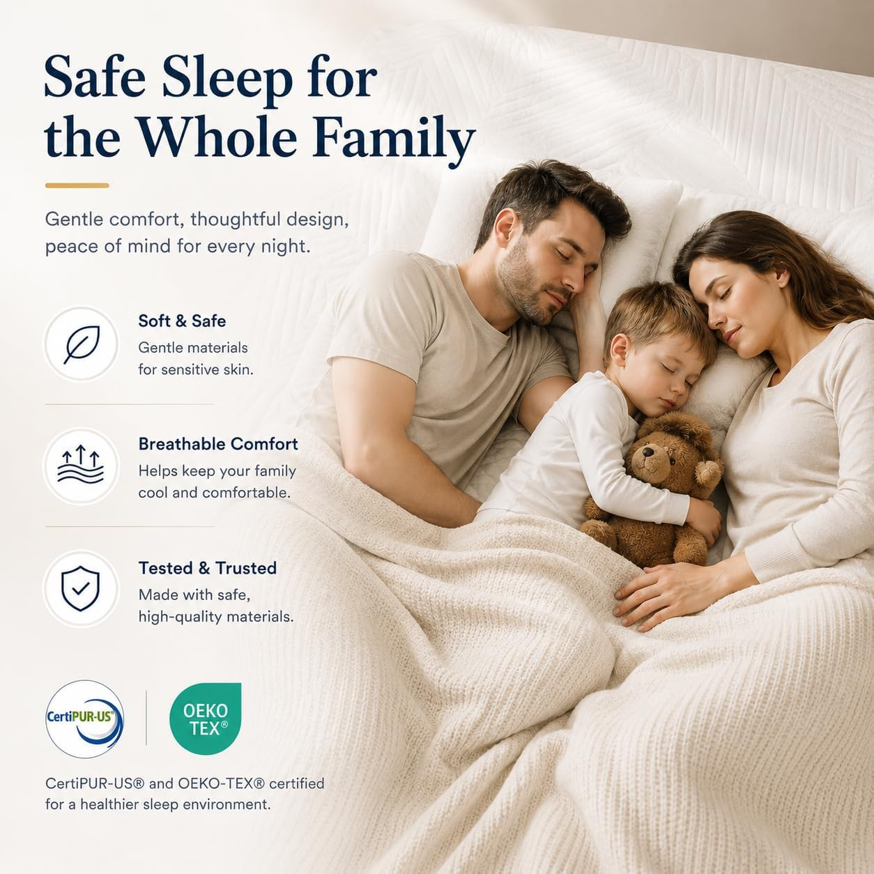 8″ Memory Foam Mattress with Cooling Gel – Medium Firm, CertiPUR-US Certified