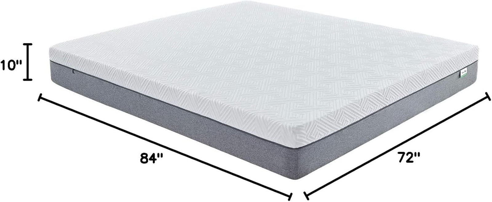 12″ Gel Memory Foam California King Mattress for Cool Sleep & Comfort