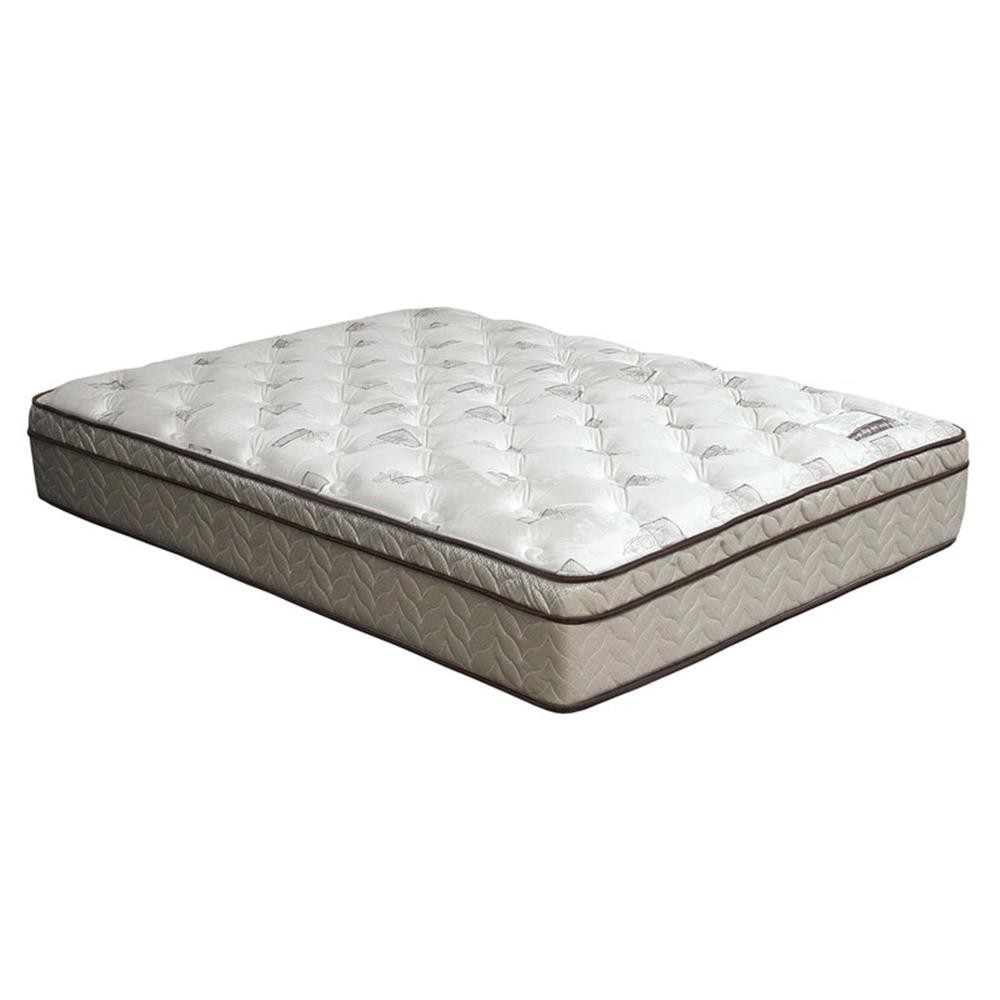 Furniture of America Sandroman Fabric California King Mattress in Beige