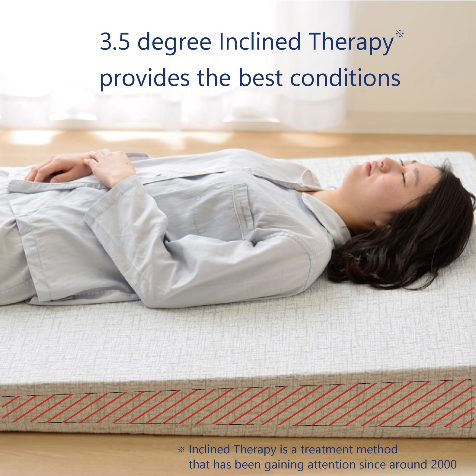 IKEHIKO Slope Mattress Twin Extra Firm 97×195cm Urethane Foam Foldable Japan
