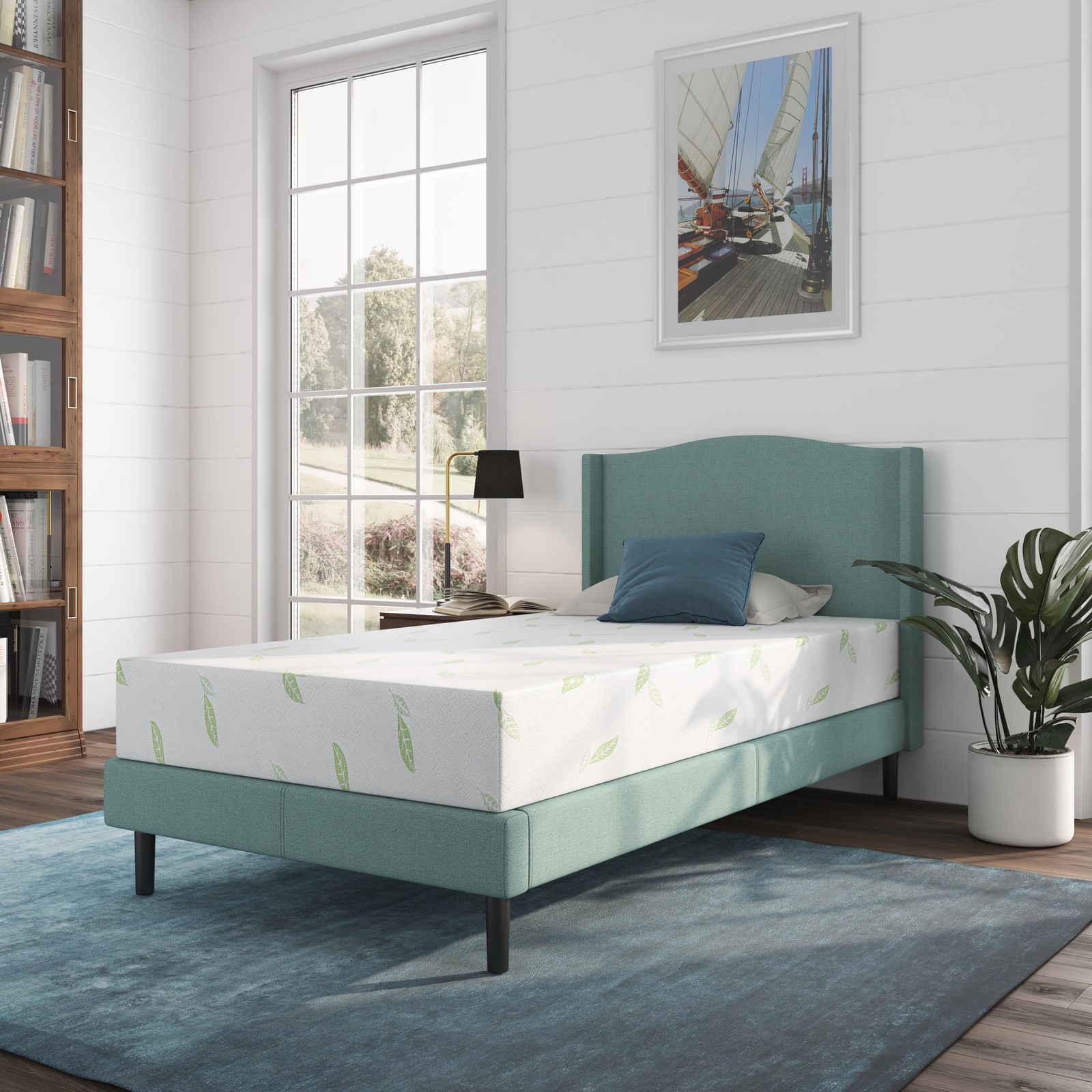6″ 8″ 10″ 12″ Green Tea Infused Memory Foam Mattress Twin, Full, Queen, King
