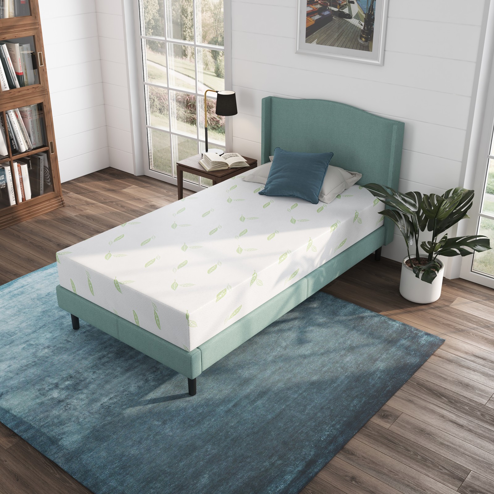 6″ 8″ 10″ 12″ Green Tea Infused Memory Foam Mattress Twin, Full, Queen, King
