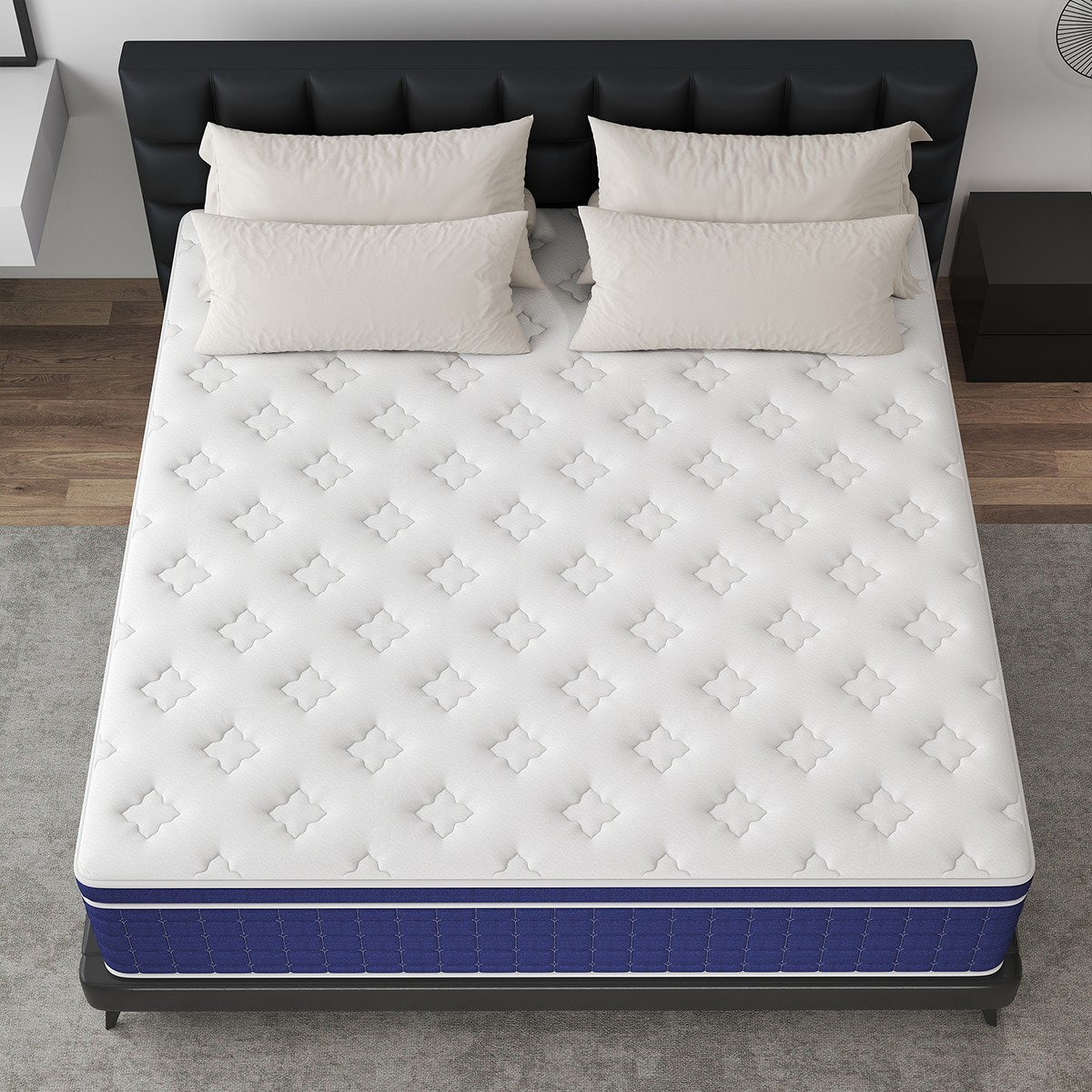 12/14 Inch Mattress Twin Full Queen King Size Medium Firm Soft Mattress in a box