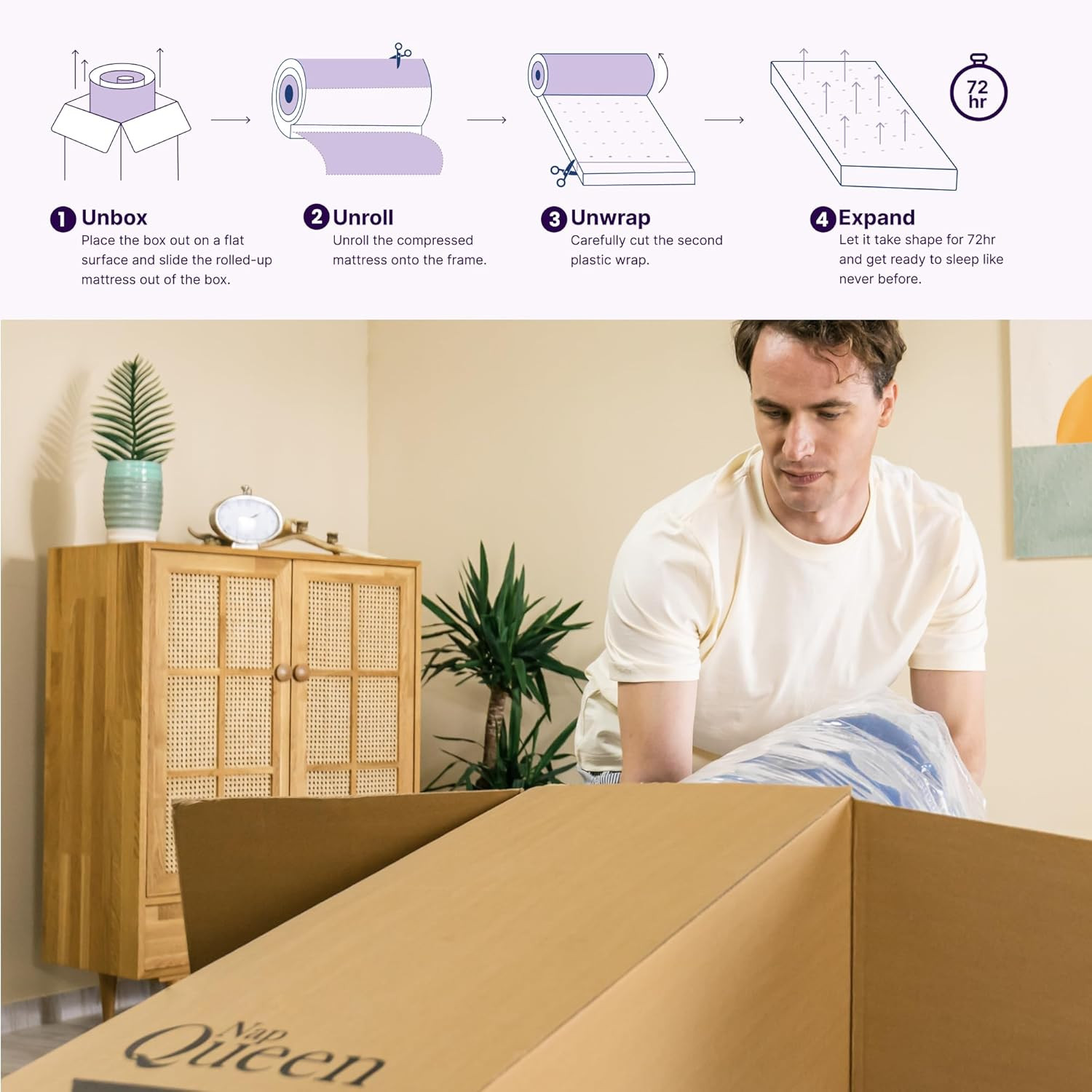Valeria 8″ Twin XL Hybrid Cooling Gel Memory Foam & Pocket Coil Mattress