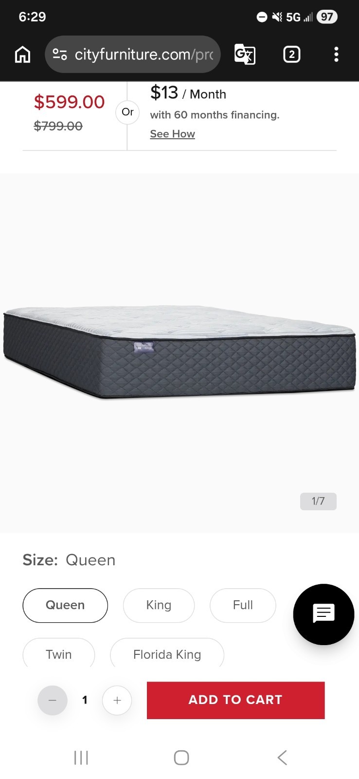 Kevin Charles By Sealy Signature 13″ Medium Tight Top Mattress