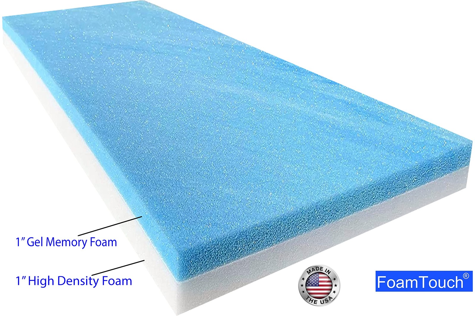 2″x24″x72″ Memory Foam Bench Cushion Medium Firm (Seat , Upholstery Sheet, Up…