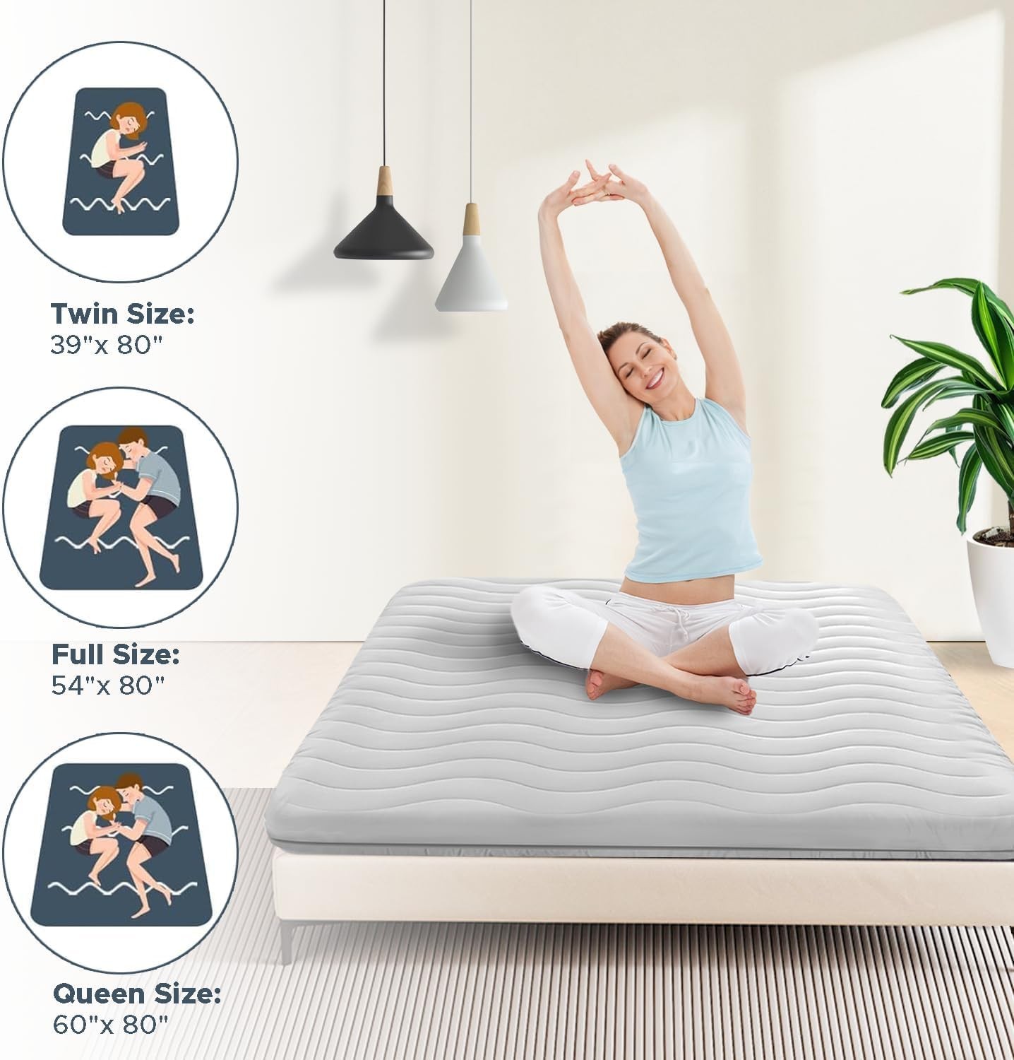 Colchoneta De Espuma Twin 39×80 Para Dormir En El Suelo Adulto Colchon En Oferta
