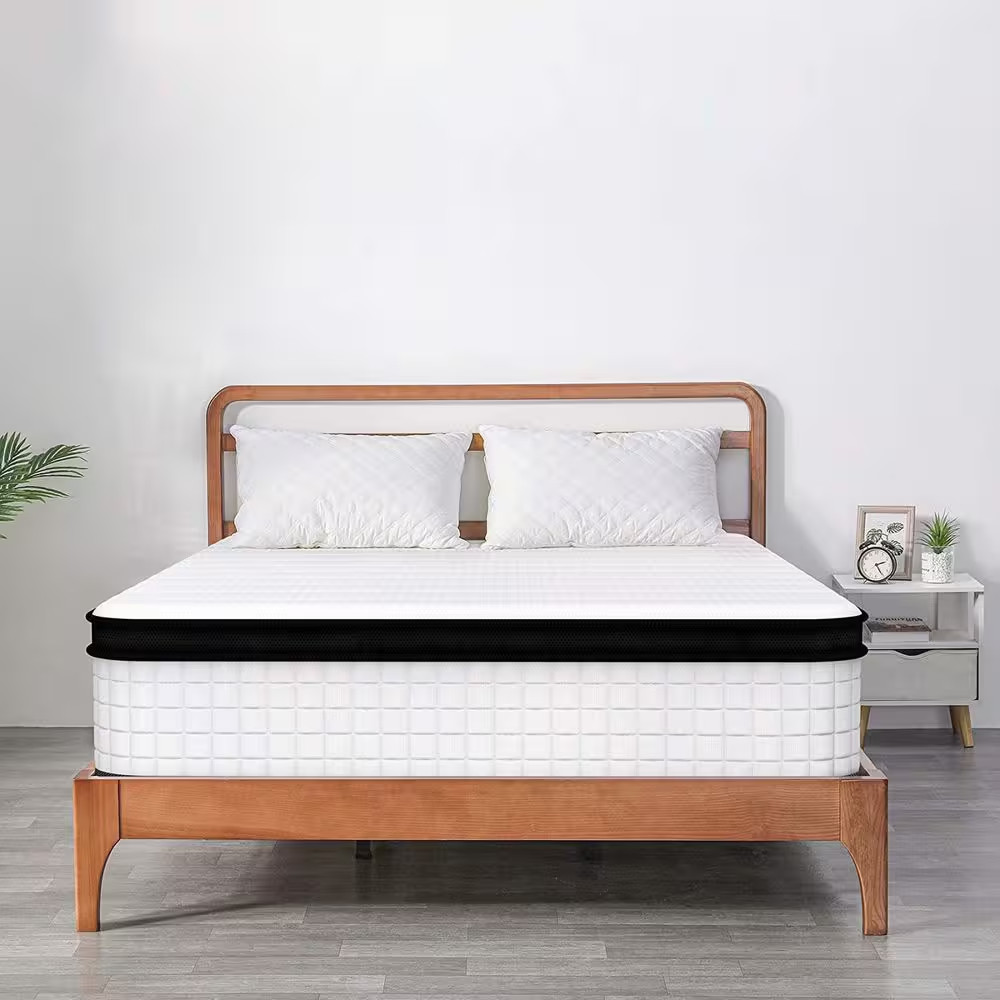 12 In. Medium Gel Memory Foam Hybrid Pocket Spring Pillow Top Full XL Mattress