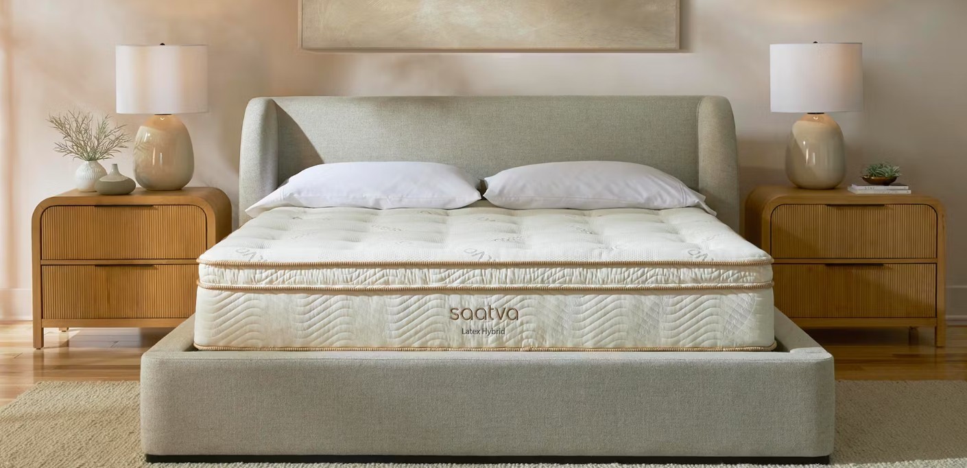 Saatva Latex Hybrid Organic Cotton USA Made Mattress