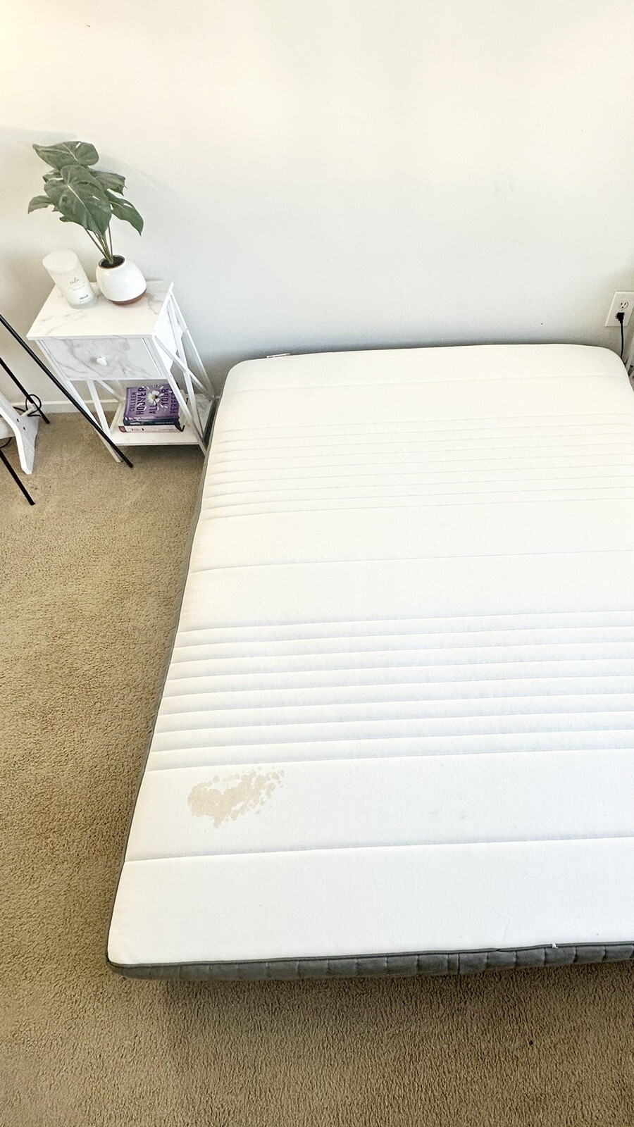 HAUGSVÄR Hybrid mattress, medium firm/dark gray, mattress