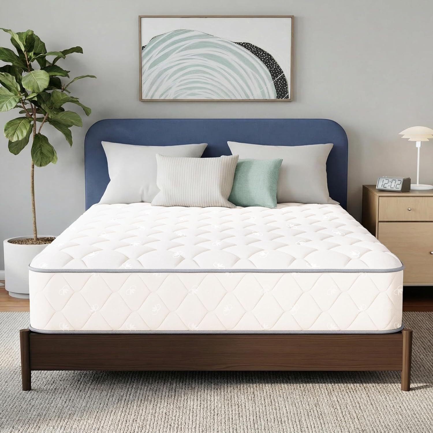 8-Inch Hybrid Mattress in a Box – Cooling Gel Foam & Spring, CertiPUR-US