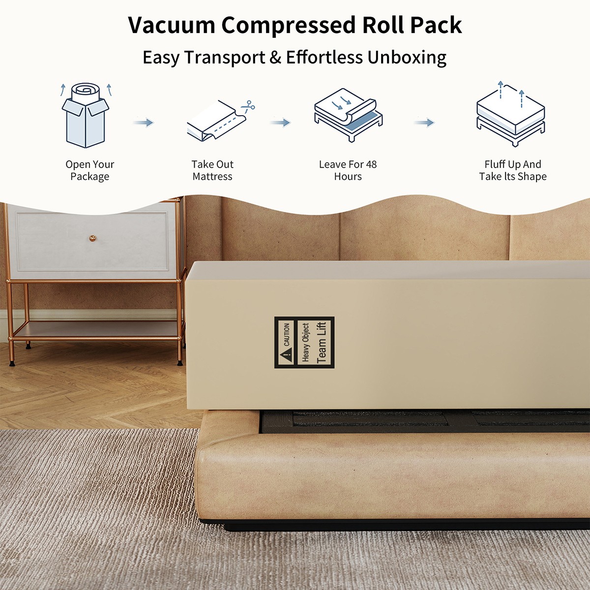 10″12″14″ Twin Full Queen King Mattress In A Box Gel Memory Foam Hybrid Spring