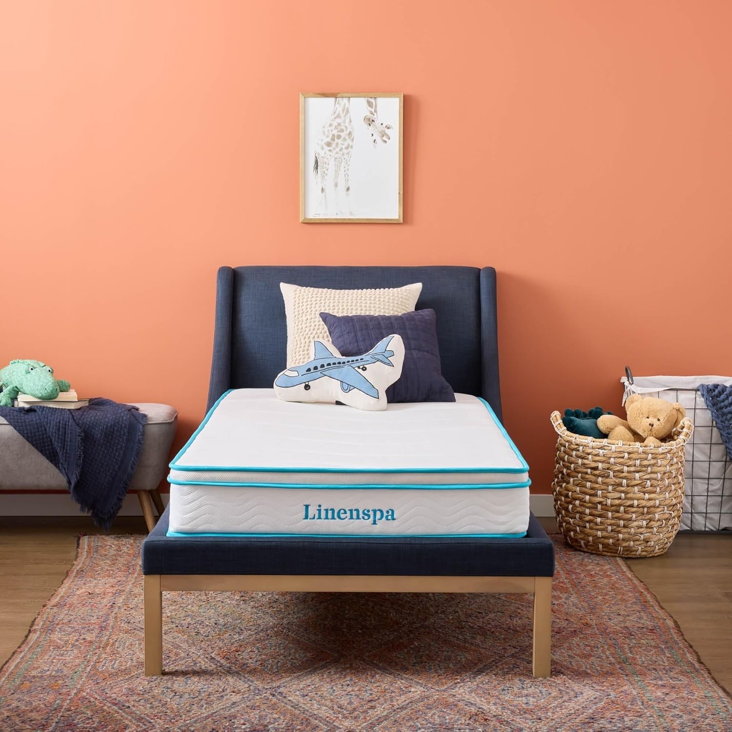8 Inch Memory Foam Hybrid Mattress – Medium Firm – Bed in a Box – Breathable,…