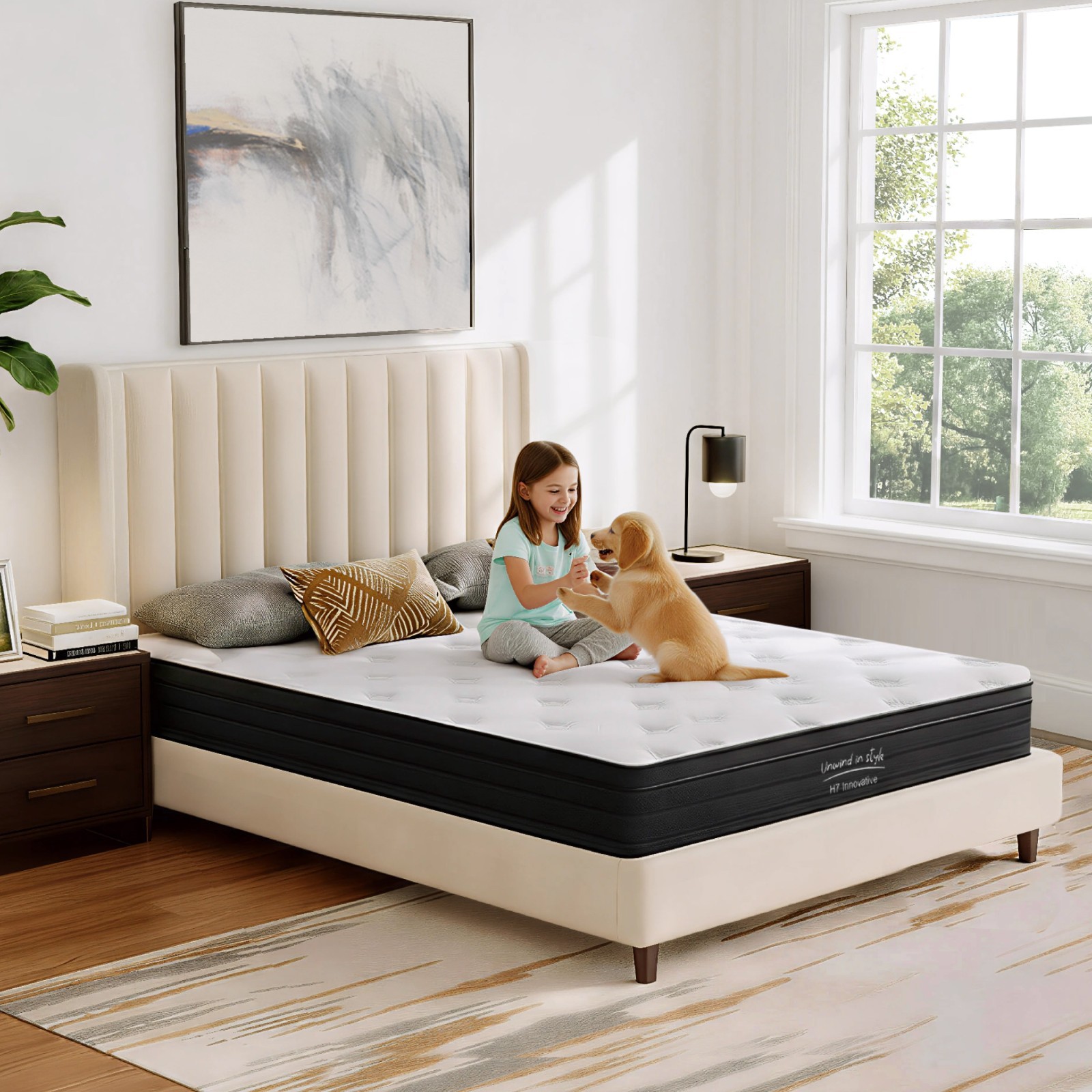 CHITA 5-Zone Pocket Spring Hybrid Mattress with Gel Memory Foam ( Medium Soft)