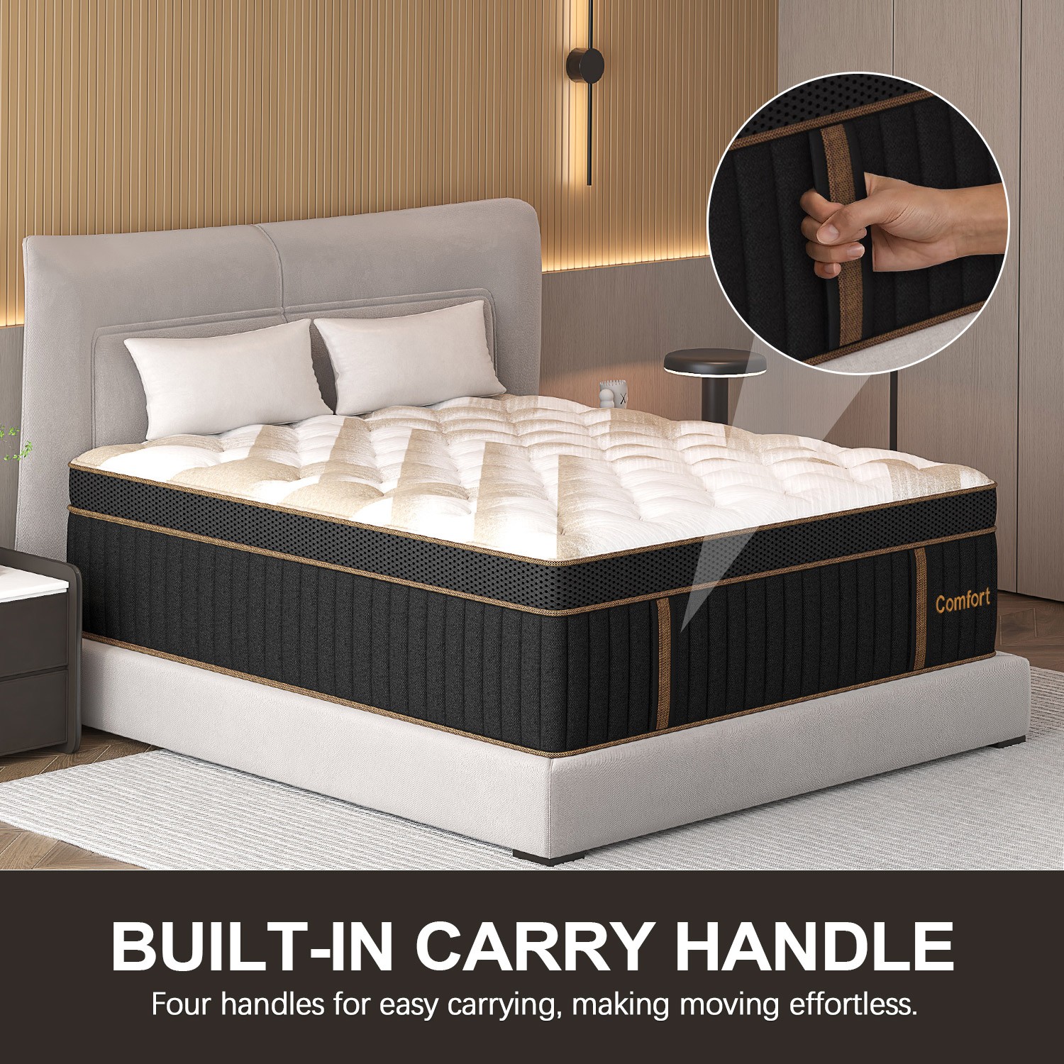 12″ 14″Twin Full Queen King Size Gel Memory Foam Spring Mattress In A Box