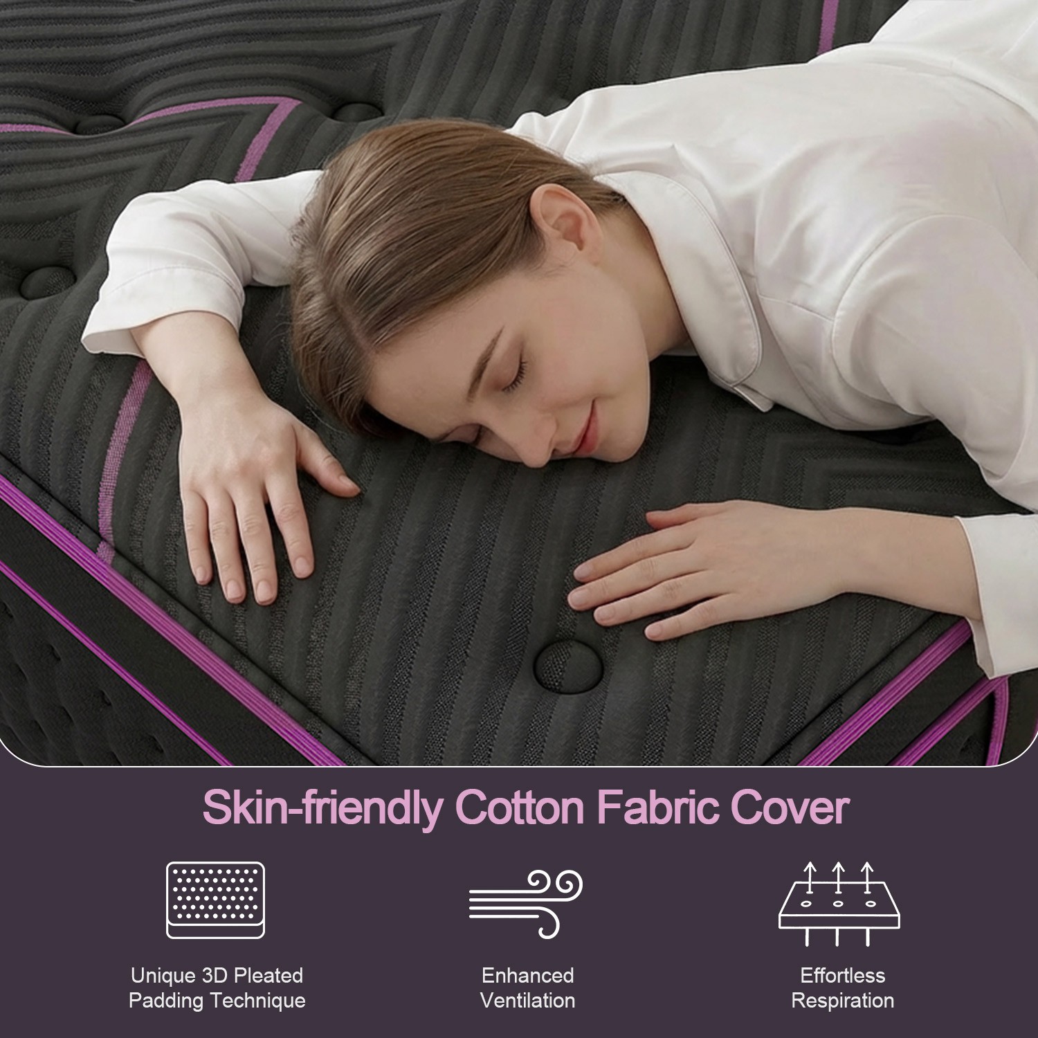 12/14Inch Hybrid Bed Mattress Twin Full Queen King Gel Memory Foam Innerspring