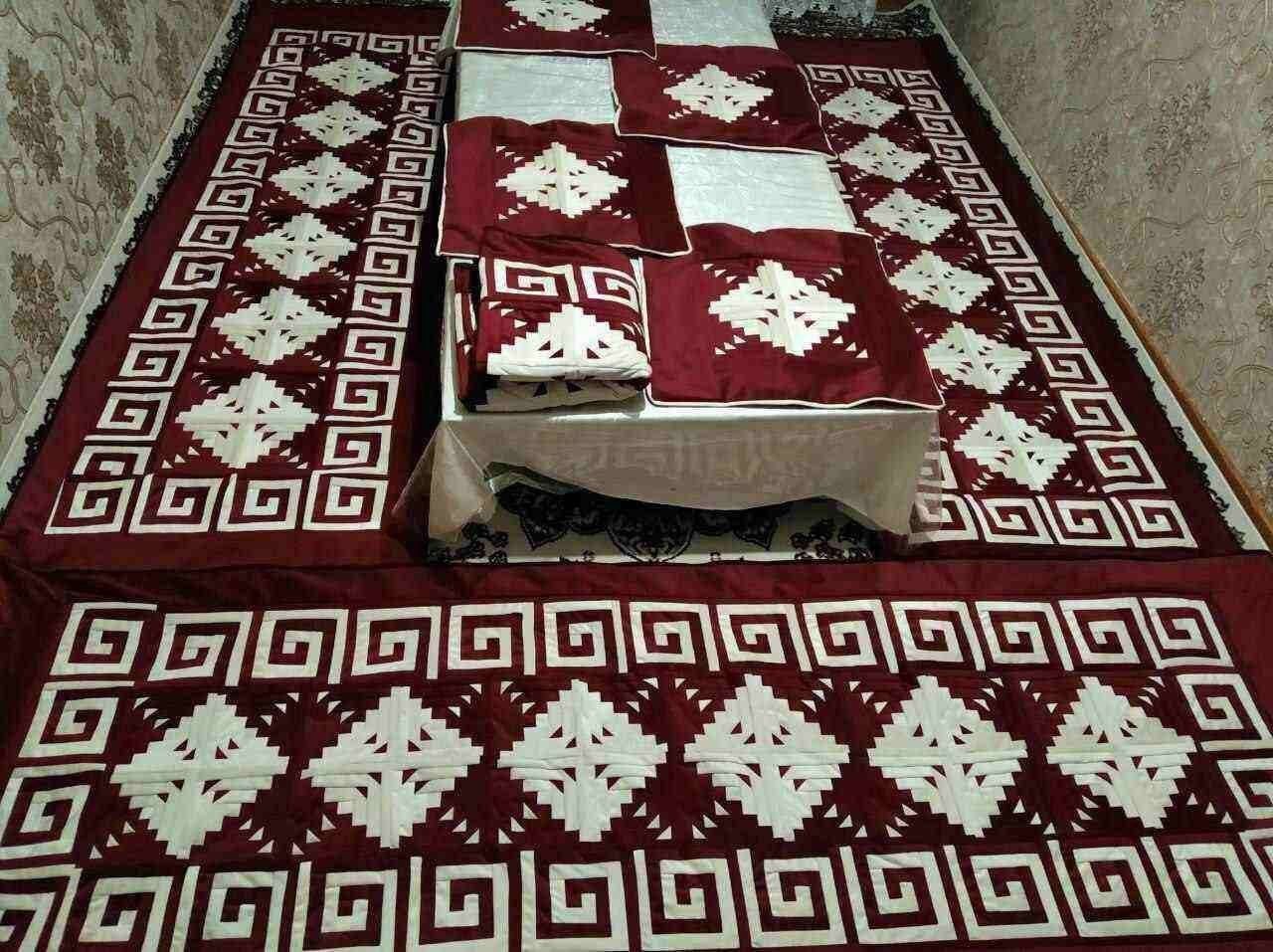 Soft Cotton Mattress Uzbek National Floor Mattress (Kurpacha) with Pillows Home
