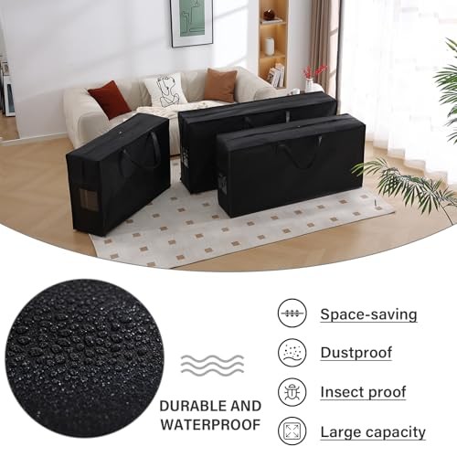 Folding Mattress Storage Bag, Carry Case for Fits:4“ Twin&Twin XL Mattress