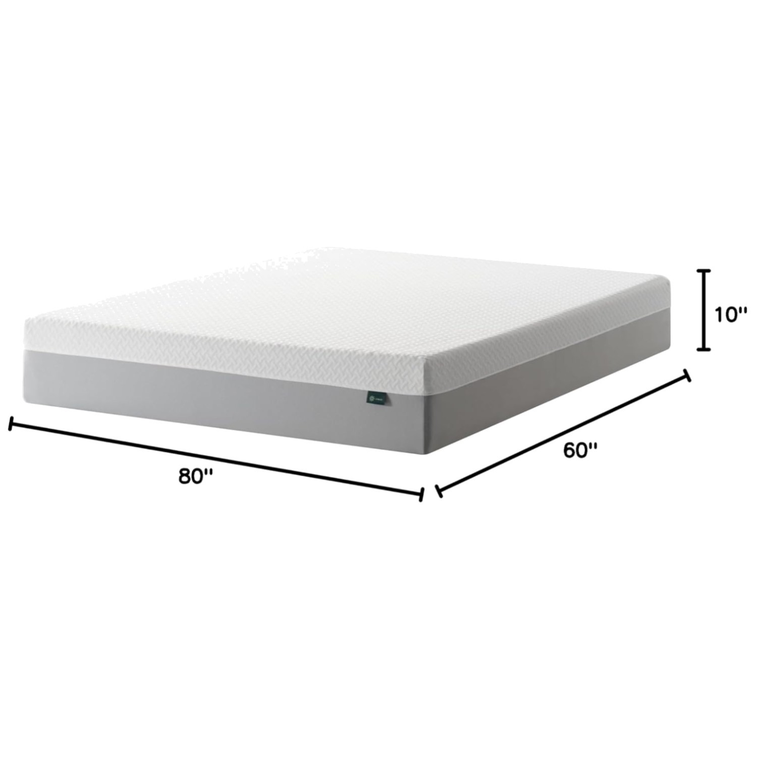 Airflow Memory Foam Mattress, Queen Size, Fiberglass Free