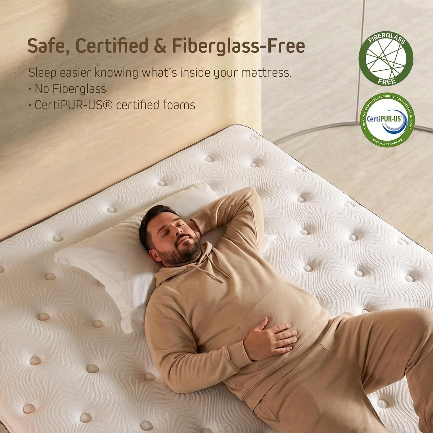 14 Inch King Size Mattress | the Feel Most Sleepers Prefer King Mattress Hybrid