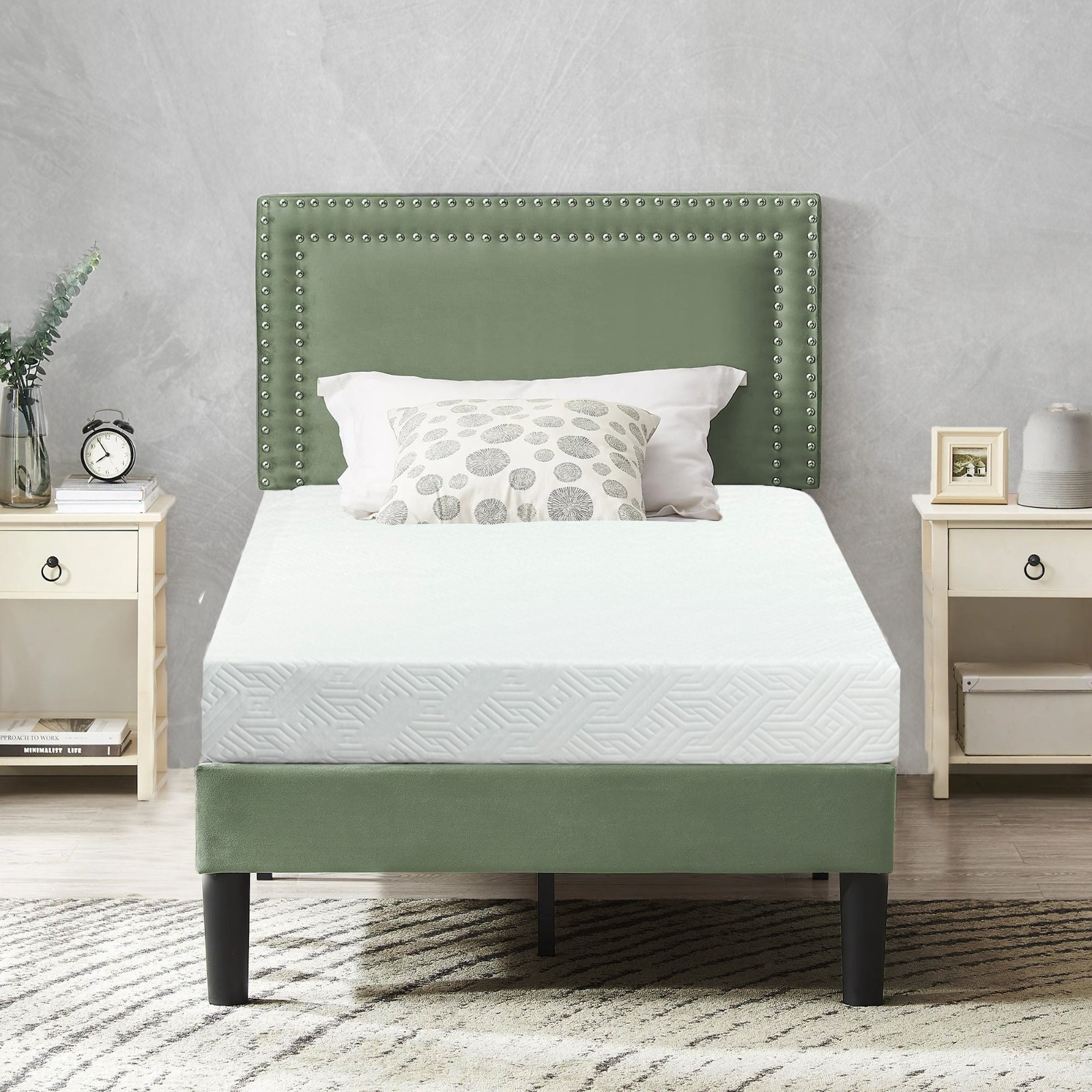 Economical Twin Size Medium Firm Foam Mattress Bed Made in Canada