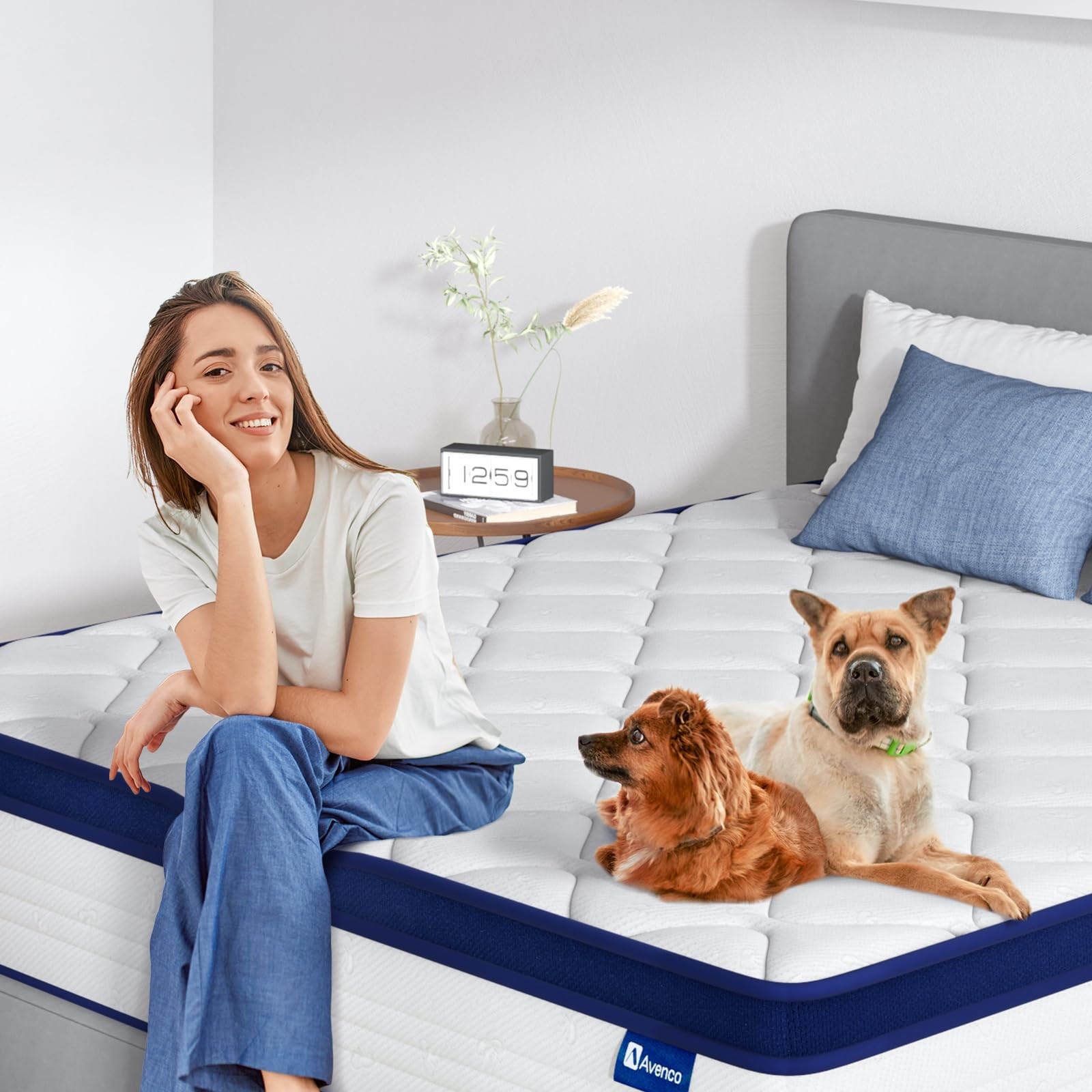 Full Size Mattress, 12 Inch Full Mattresses in a , Hybrid Spring with Comfort…