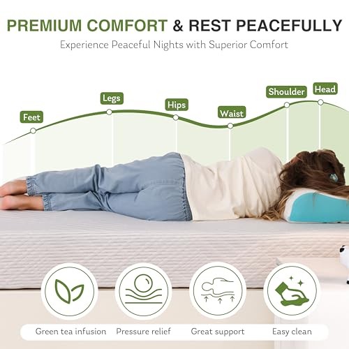 Mattress in a Box, 5 inch Mattresses Made in USA for Kids Bed Twin 5 Inch