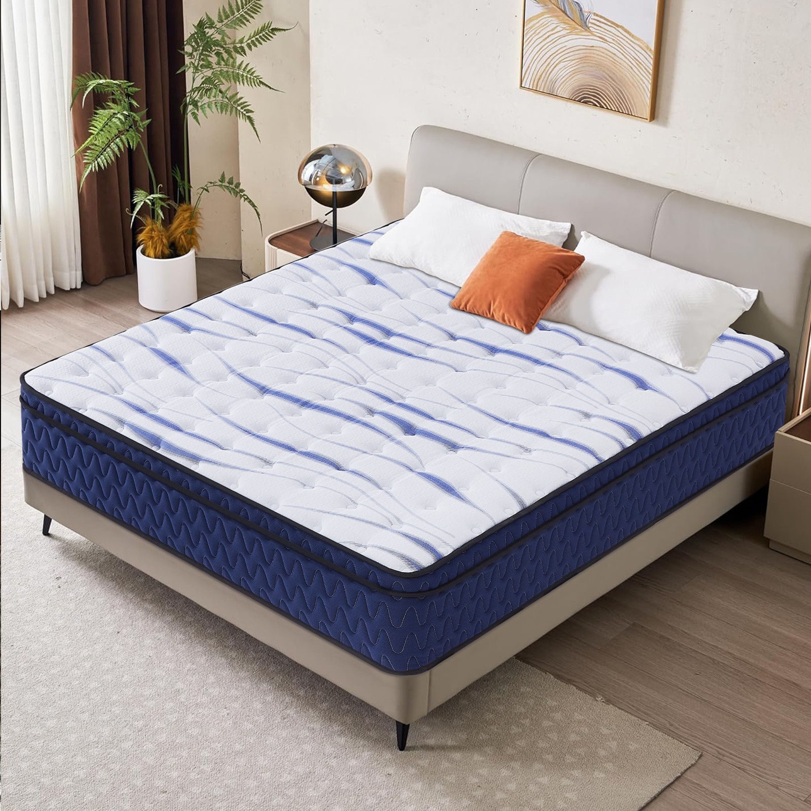12″ Queen Size Hybrid Mattress With Individually Wrapped Pocket Springs in a Box