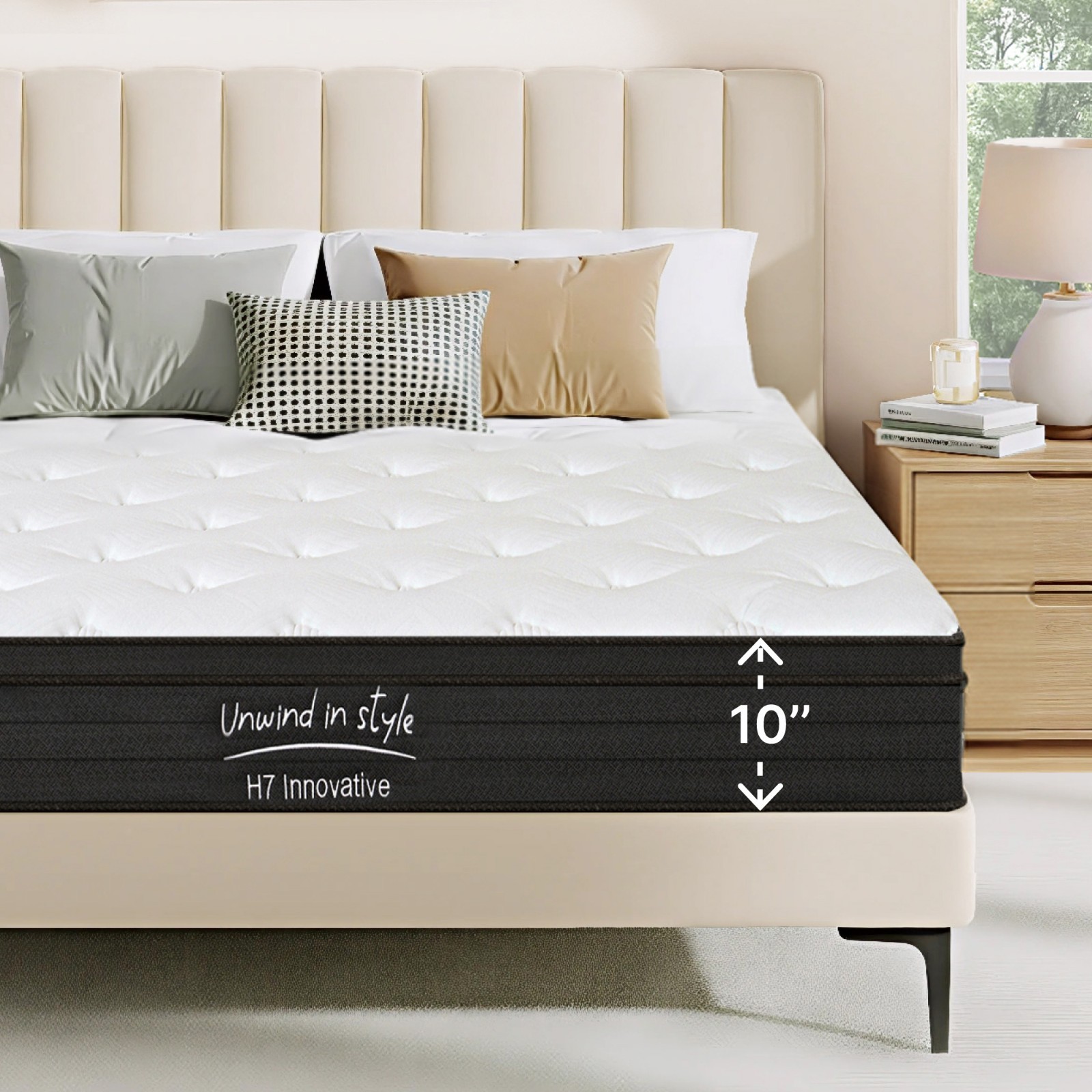 CHITA 5-Zone Pocket Spring Hybrid Mattress with Gel Memory Foam ( Medium Soft)