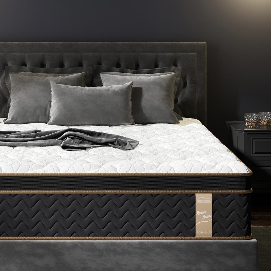 10″ Twin Plush Hybrid Mattresses with Independently Encased Coils