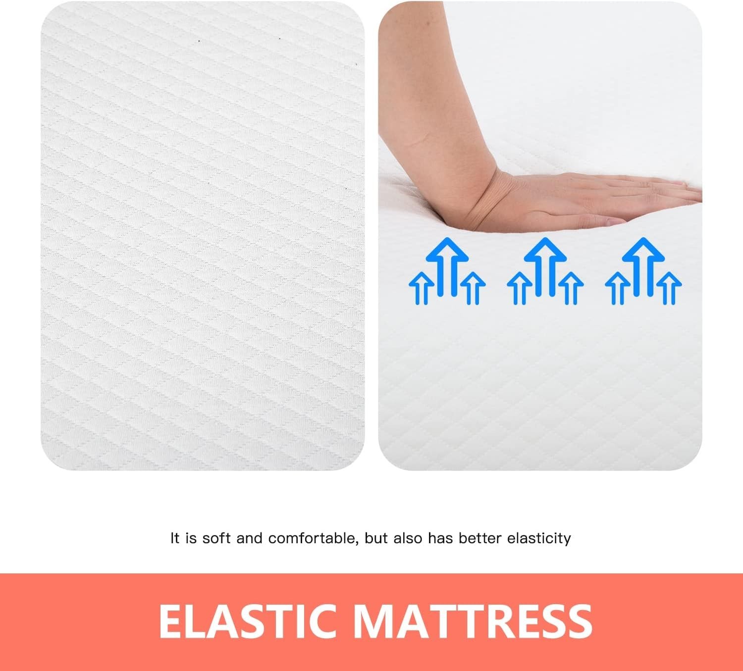 Twin Mattress Gel Memory Foam Ventilated 5 Inch Medium Firm Cooling Pressure …