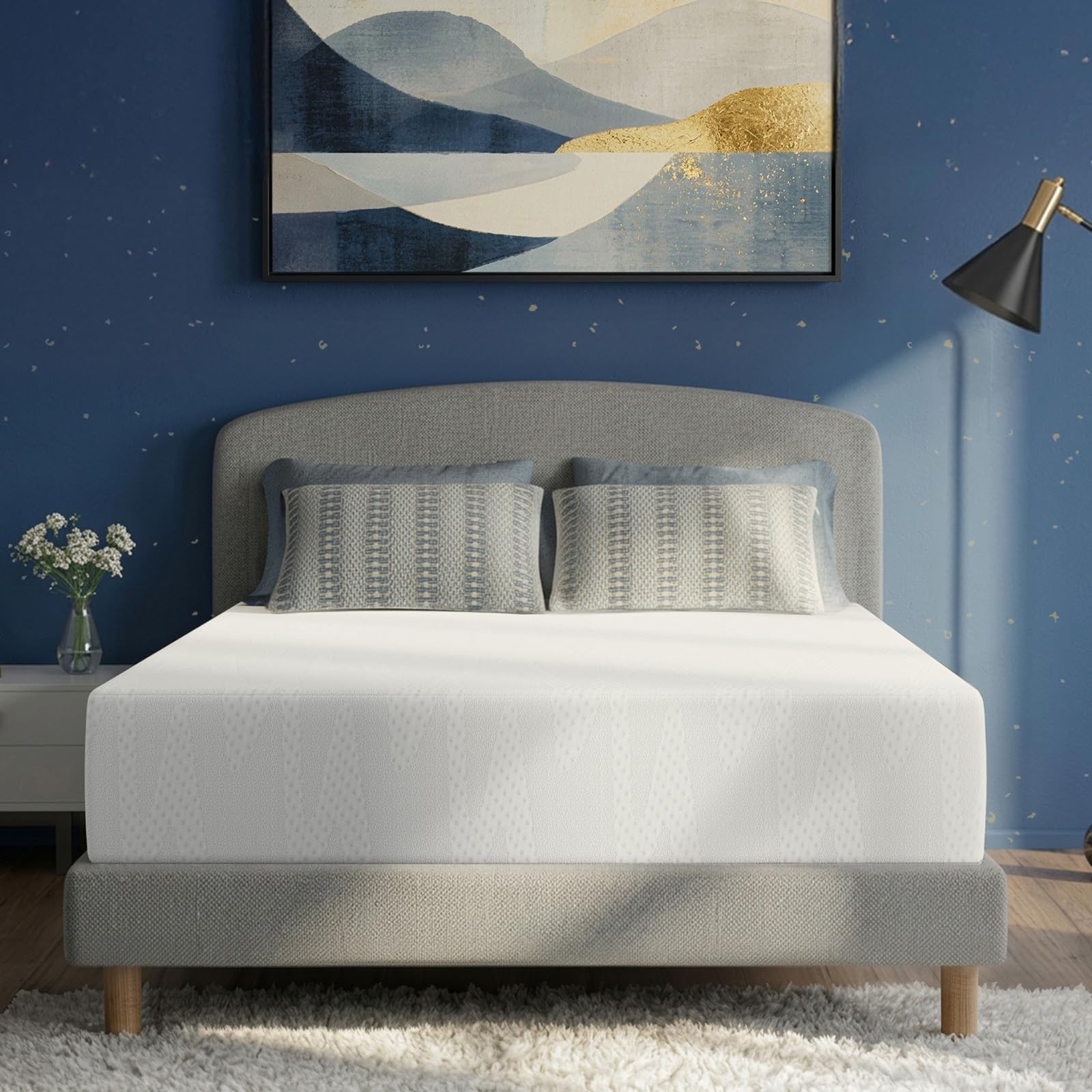 Avenco 10 Inch Twin Size Gel Memory Foam Mattress in a Box, Cooling Night Sle…