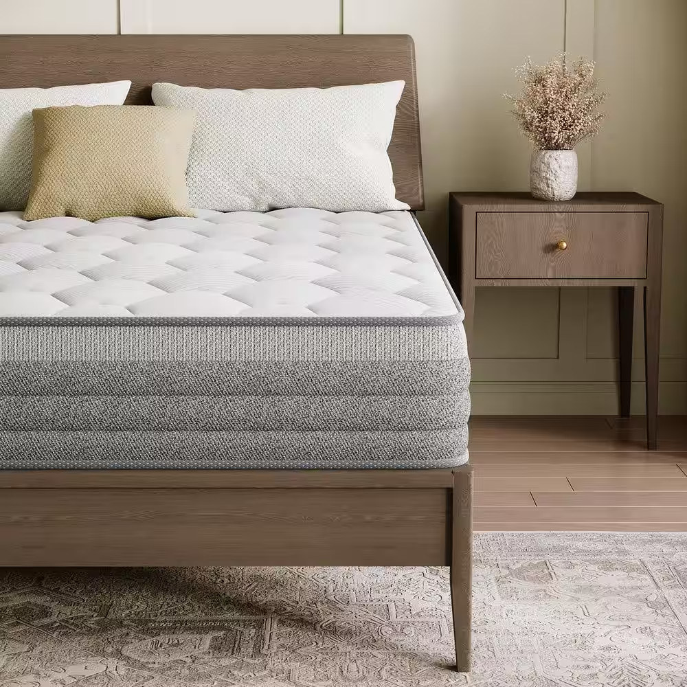 Queen Size Soft Hybrid Gel Memory Foam 10 In. Innerspring Euro Top Support and M