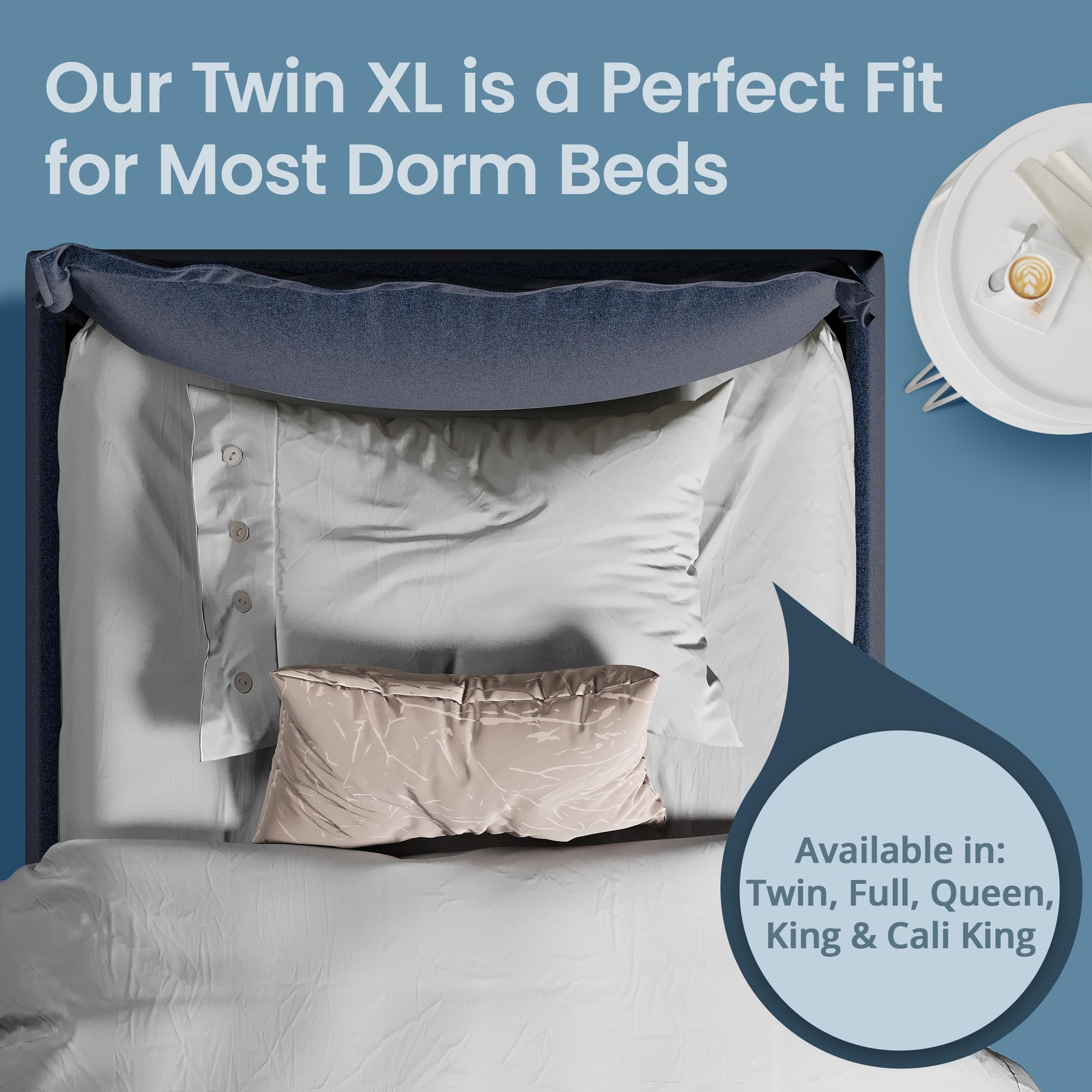 SafeRest Waterproof Twin XL Size Mattress Protector – XL, Pure White