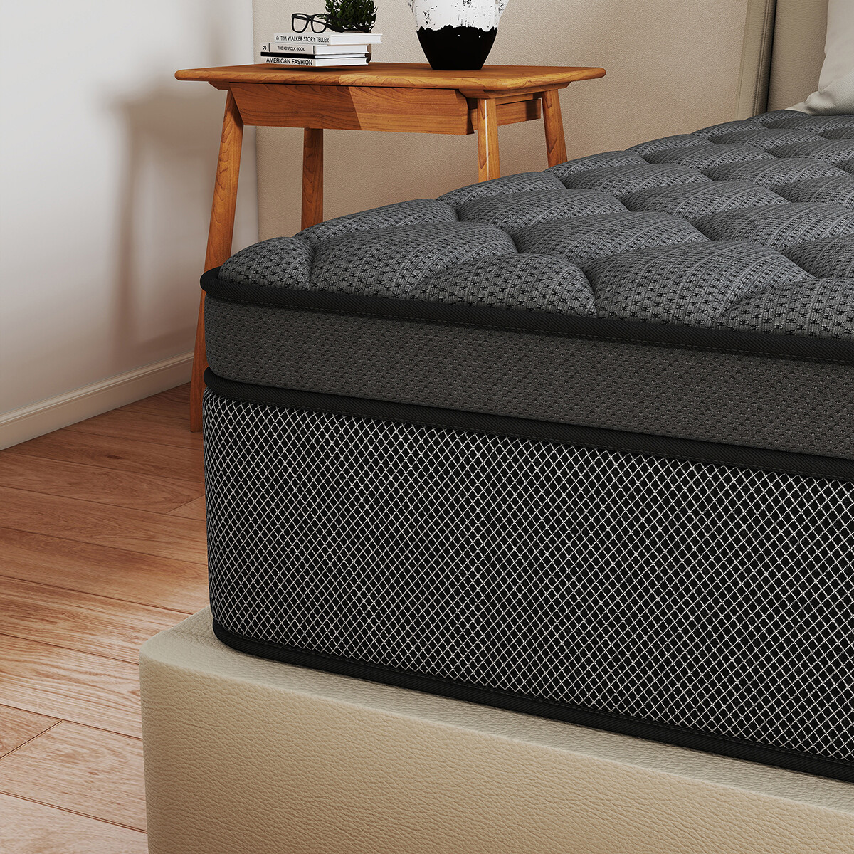 12″ Mattress In a Box Gel Memory Foam Pocket Spring Twin Full Queen King Size
