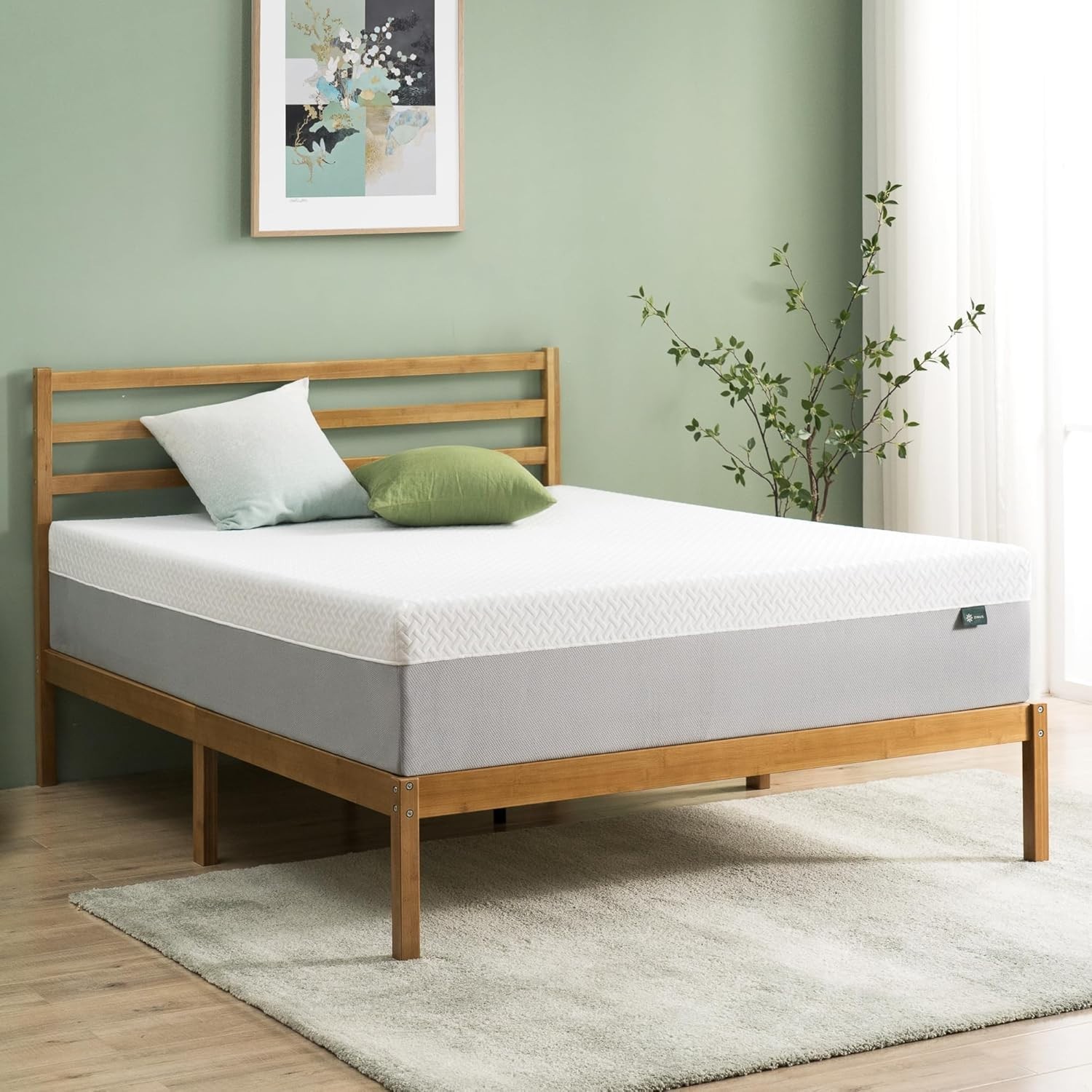 Airflow Memory Foam Mattress, Queen Size, Fiberglass Free